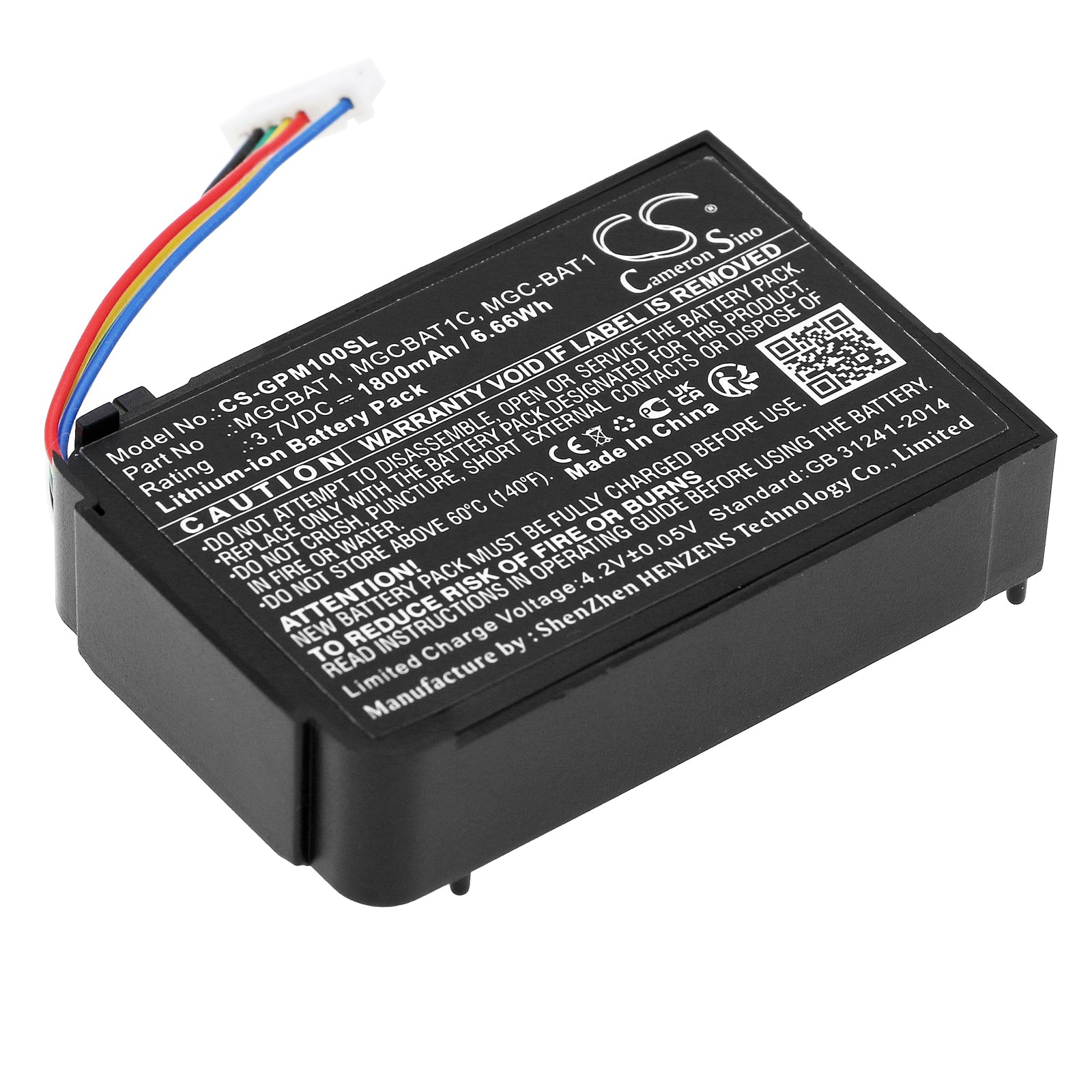Li-ion, Equipment, Survey, Test Battery fits Gasclip Mgc, Mgc-pump Detectors, 3.7V, 1800mAh Equipment, Survey, Test Cameron Sino Technology Limited