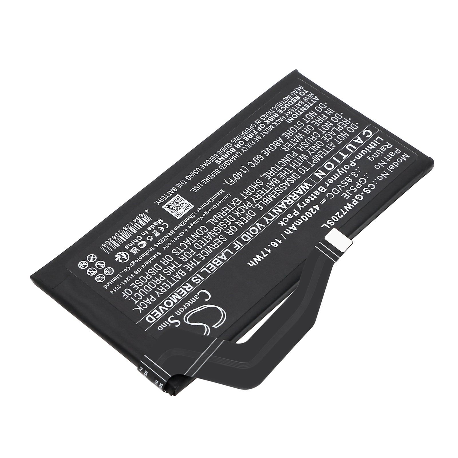 Li-Polymer, Mobile, SmartPhone Battery fits Google Pixel 7a, 3.85V, 4350mAh Mobile, SmartPhone Cameron Sino Technology Limited