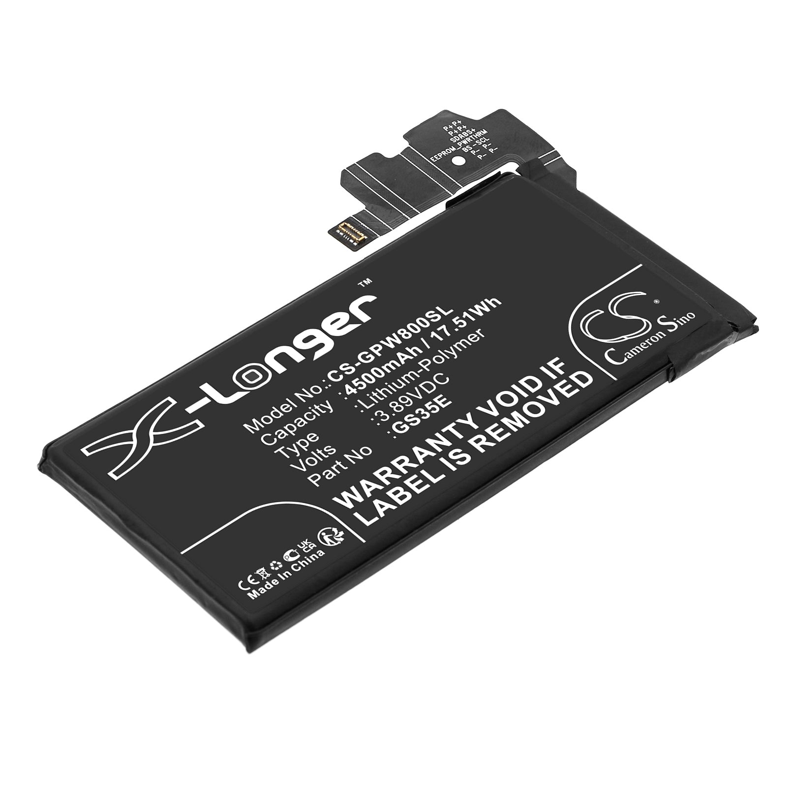 Li-Polymer, Mobile, SmartPhone Battery fits Google G9bqd, Gkws6, 3.89V, 4500mAh Mobile, SmartPhone Cameron Sino Technology Limited