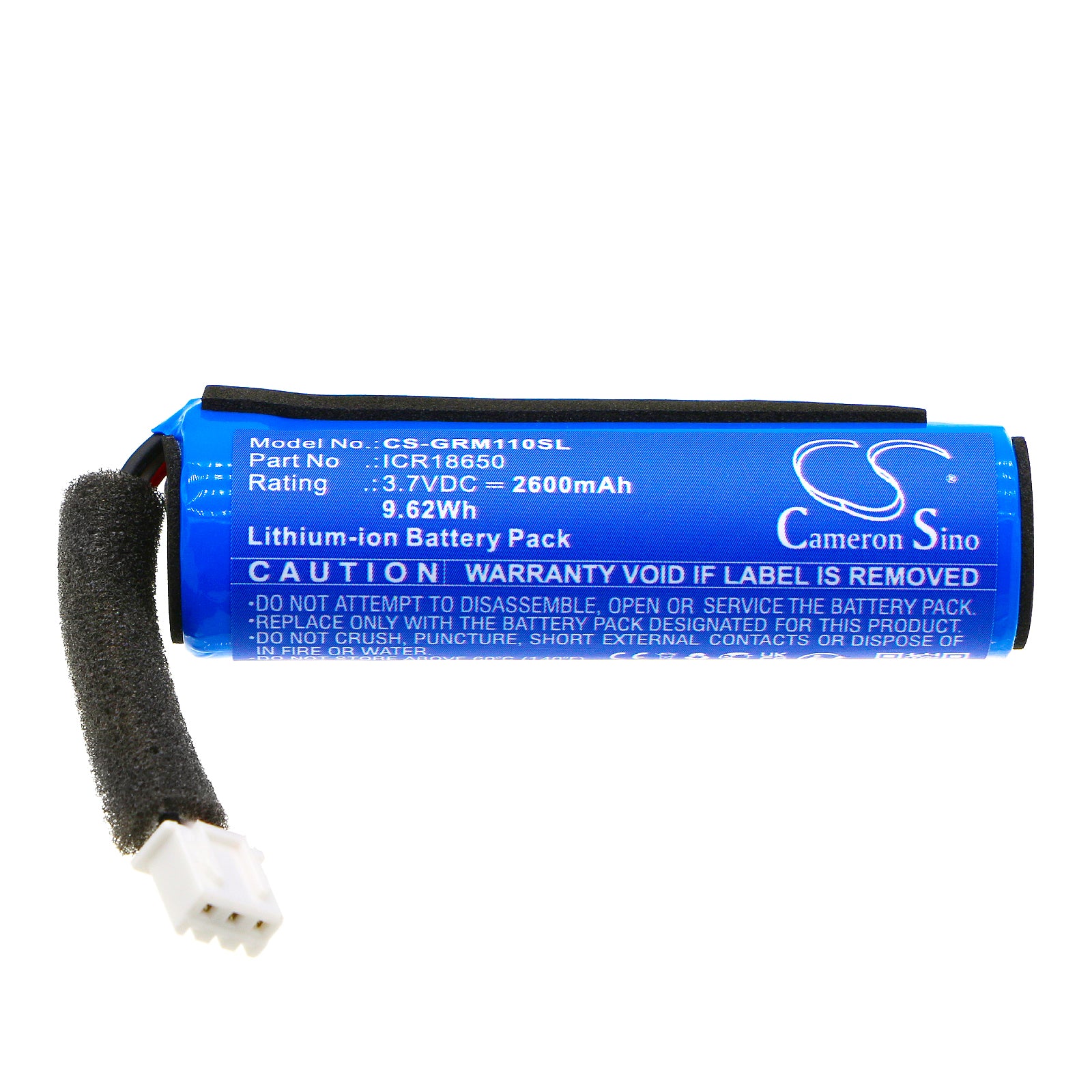 Li-ion, Speaker Battery fits Groove Onn Aaagry100006889, Medium Rugged_led, 3.7V, 2600mAh Speaker Cameron Sino Technology Limited