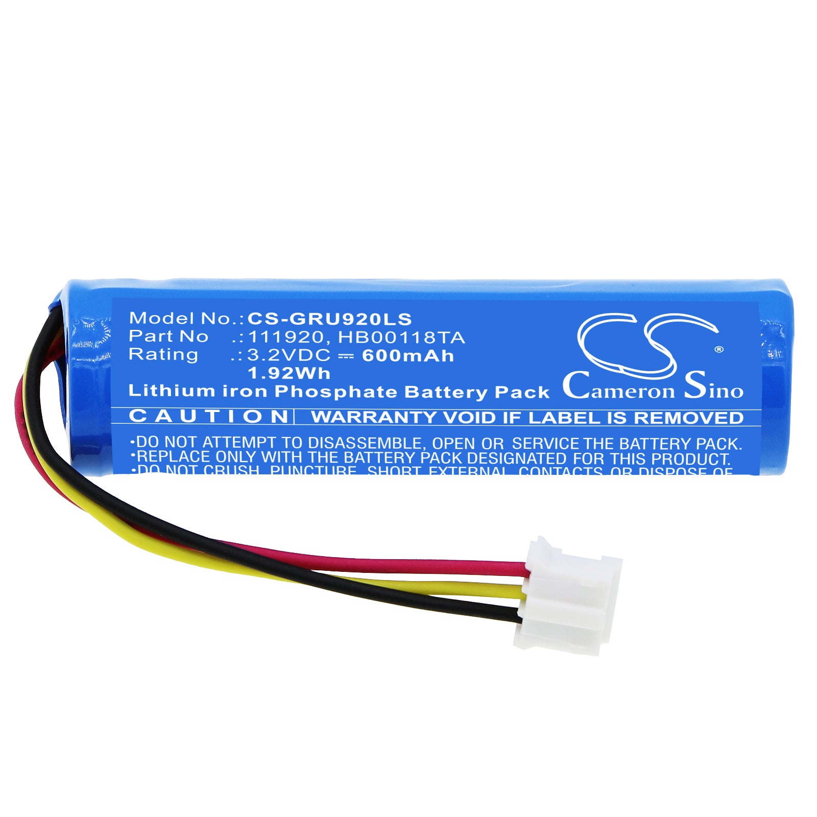 LiFePO4, Emergency Lighting Battery fits Legrand 118 118v, 118 119v, 3.2V, 600mAh Emergency Lighting Cameron Sino Technology Limited