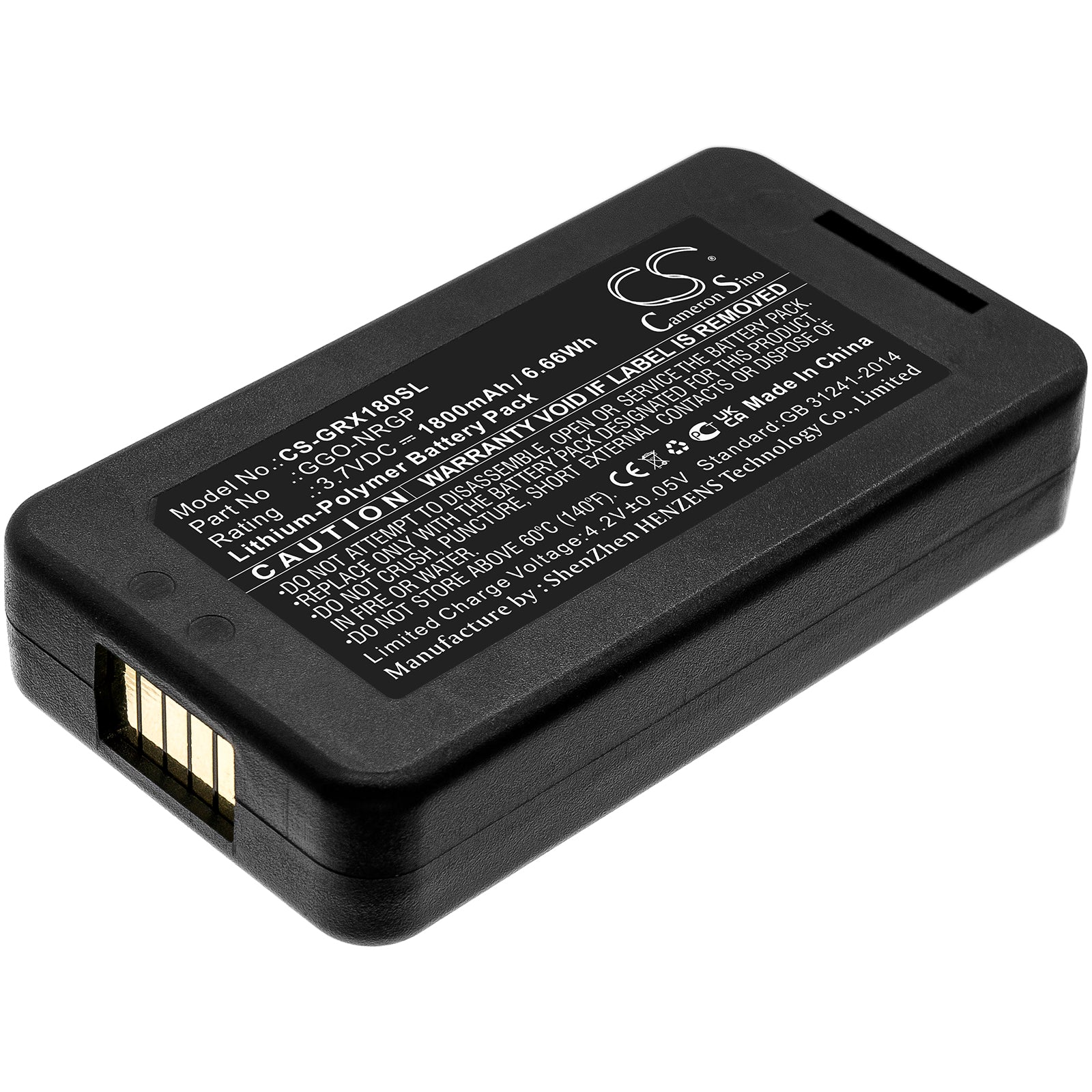 Li-Polymer, Stage Monitor System Battery fits Green-go Wbpx Wireless Beltpack, 3.7V, 1800mAh Stage Monitor System Cameron Sino Technology Limited