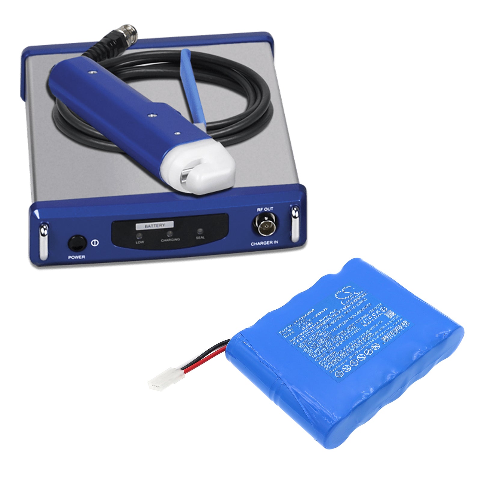 12V, Ni-MH, 5000mAh, Battery fits Genesis Sealer Rapid Seal SE640, 60Wh Medical Cameron Sino Technology Limited