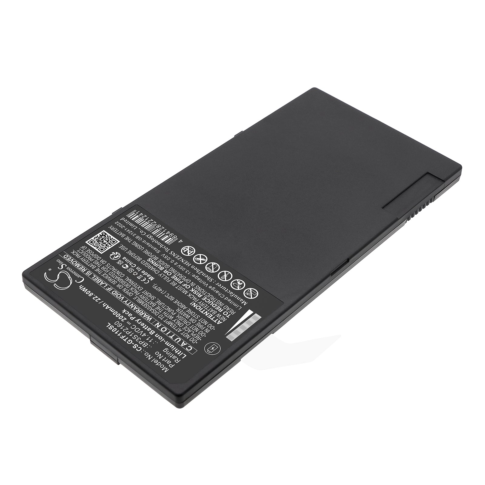 11.4V, Li-ion, 2000mAh, Battery fits Getac F110 G2, F110 G2-Core i5 5300U 2 3 GHz, 22.8Wh Tablet Cameron Sino Technology Limited