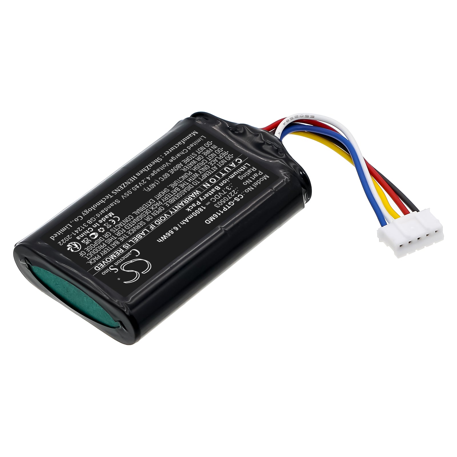 3.7V, Li-ion, 1800mAh, Battery fits Getinge OP Table1160, 6.66Wh Medical Cameron Sino Technology Limited