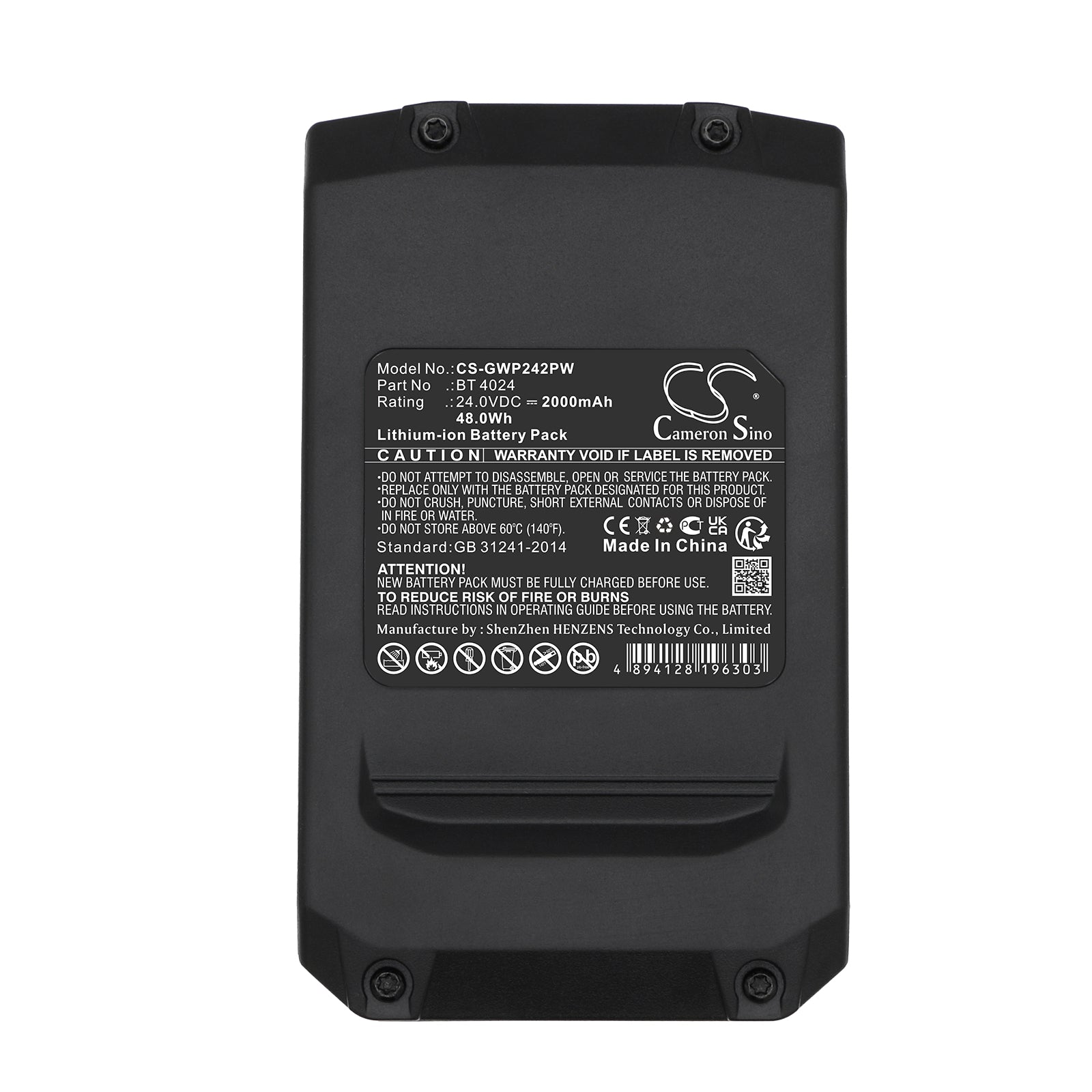 Li-ion, Power Tools Battery fits Powerworks 2cm P24lm32, P24ab, 24.0V, 2000mAh Power Tools Cameron Sino Technology Limited