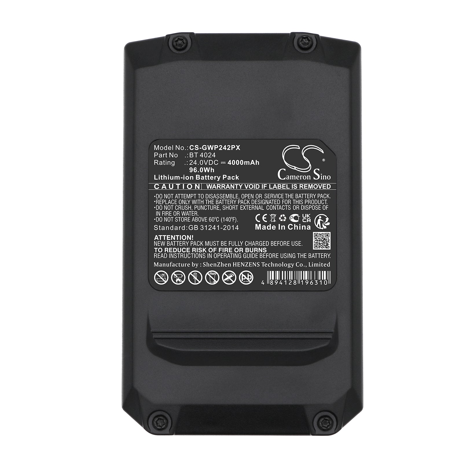 Li-ion, Power Tools Battery fits Powerworks 2cm P24lm32, P24ab, 24.0V, 4000mAh Power Tools Cameron Sino Technology Limited