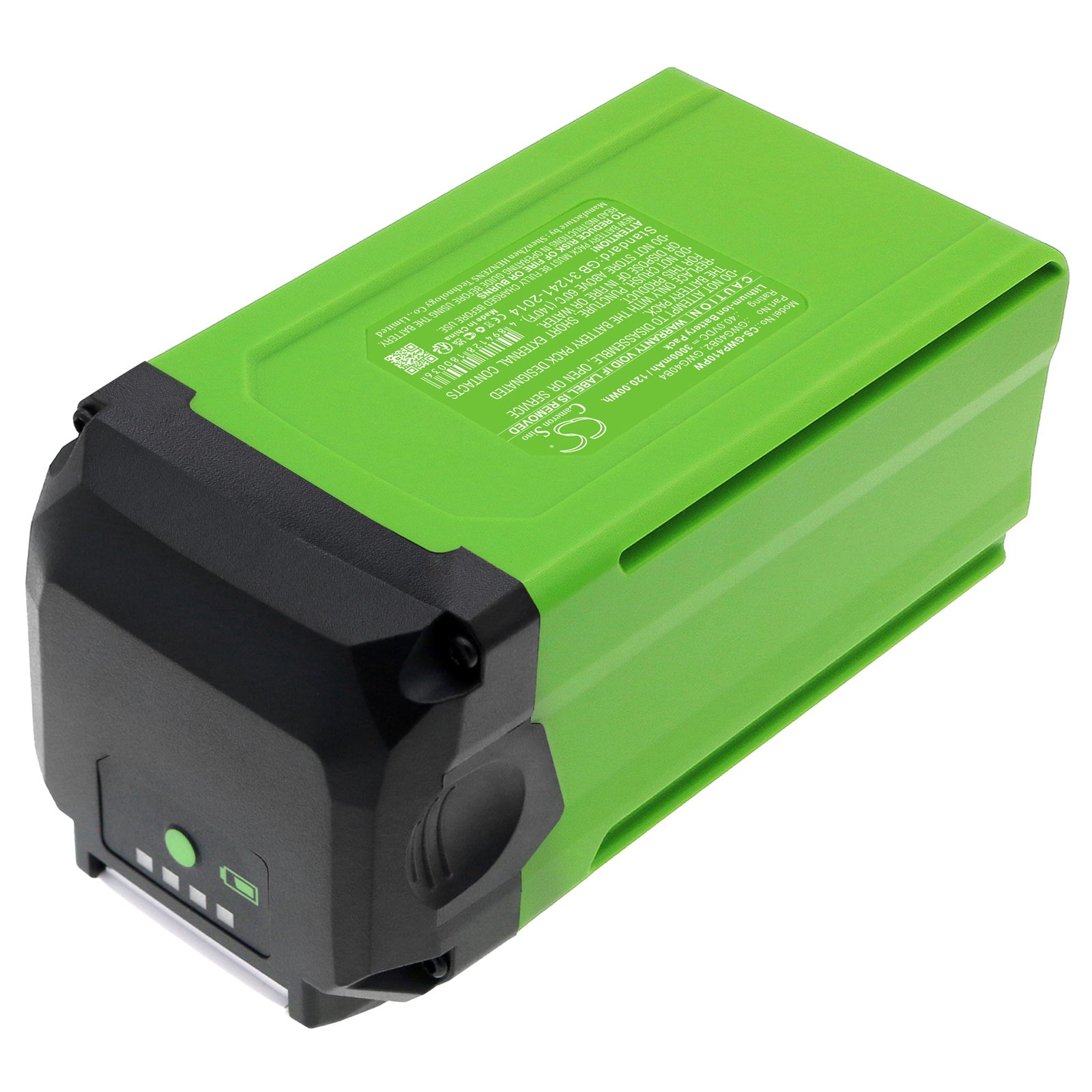 Li-ion, Gardening Tools Battery fits Greenworks 12" String Trimmer Combo Kit, 1306202az, 40.0V, 3000mAh Gardening Tools Cameron Sino Technology Limited