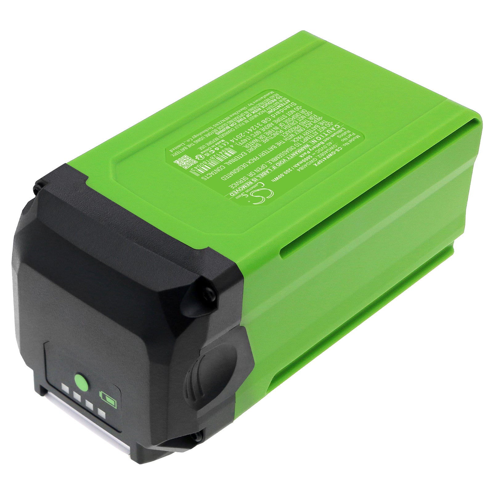 Li-ion, Gardening Tools Battery fits Greenworks 12" String Trimmer Combo Kit, 1306202az, 40.0V, 5000mAh Gardening Tools Cameron Sino Technology Limited