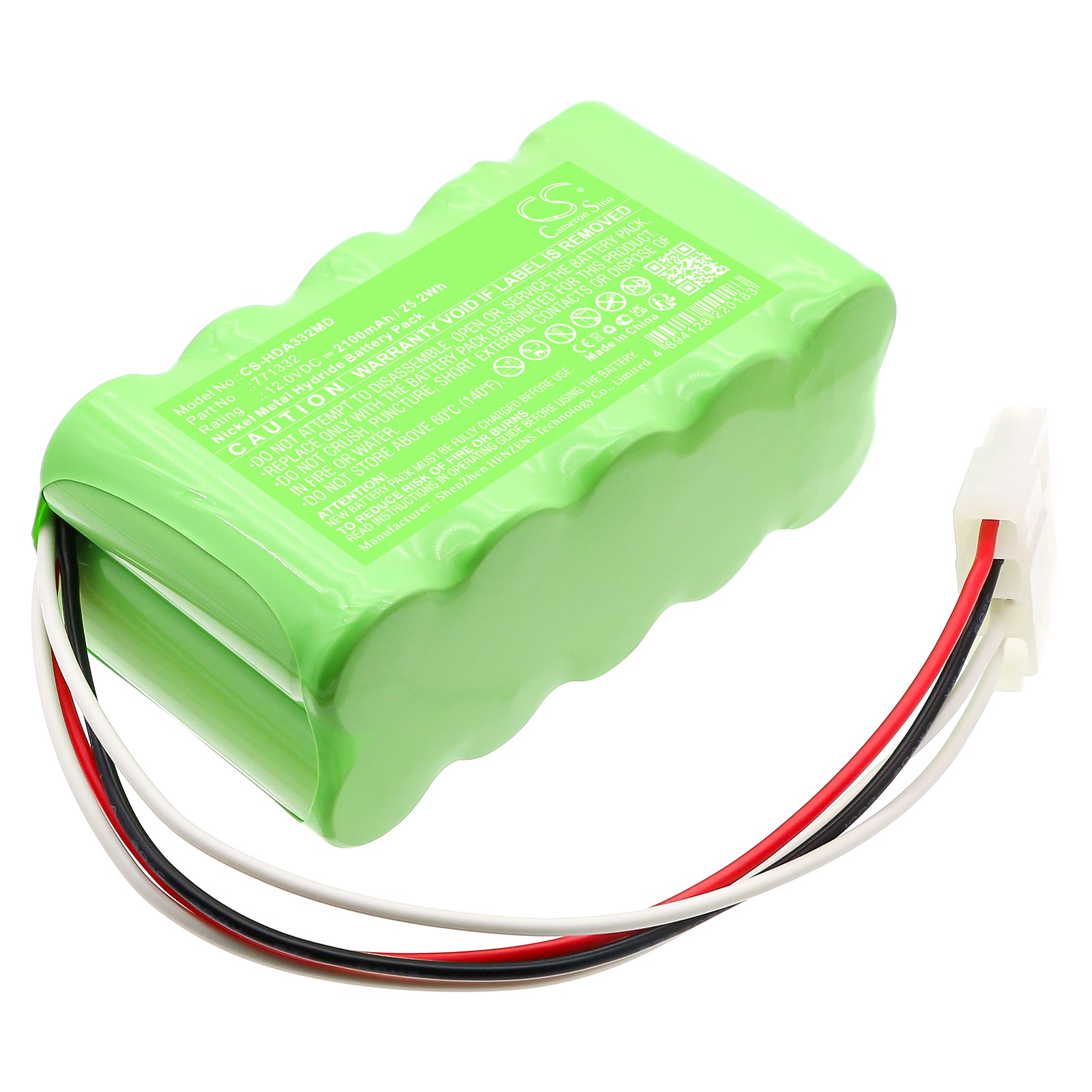 12V, Ni-MH, 2100mAh, Battery fits Huntleigh Doppler Dopplex ability, 25.2Wh Medical Cameron Sino Technology Limited