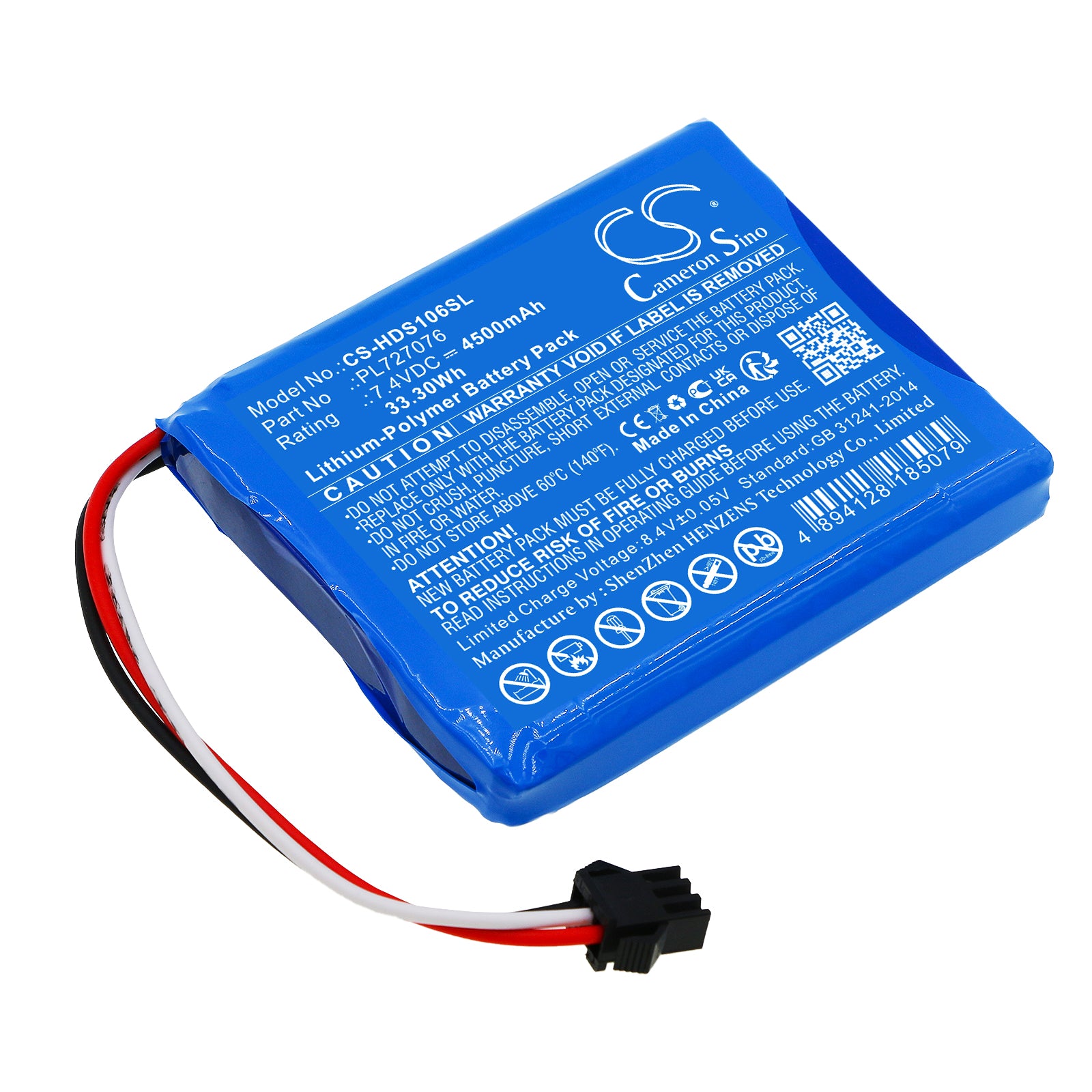 Li-Polymer, Equipment, Survey, Test Battery fits Hantek Dso-1062b, Dso-1202b, 7.4V, 4500mAh Equipment, Survey, Test Cameron Sino Technology Limited