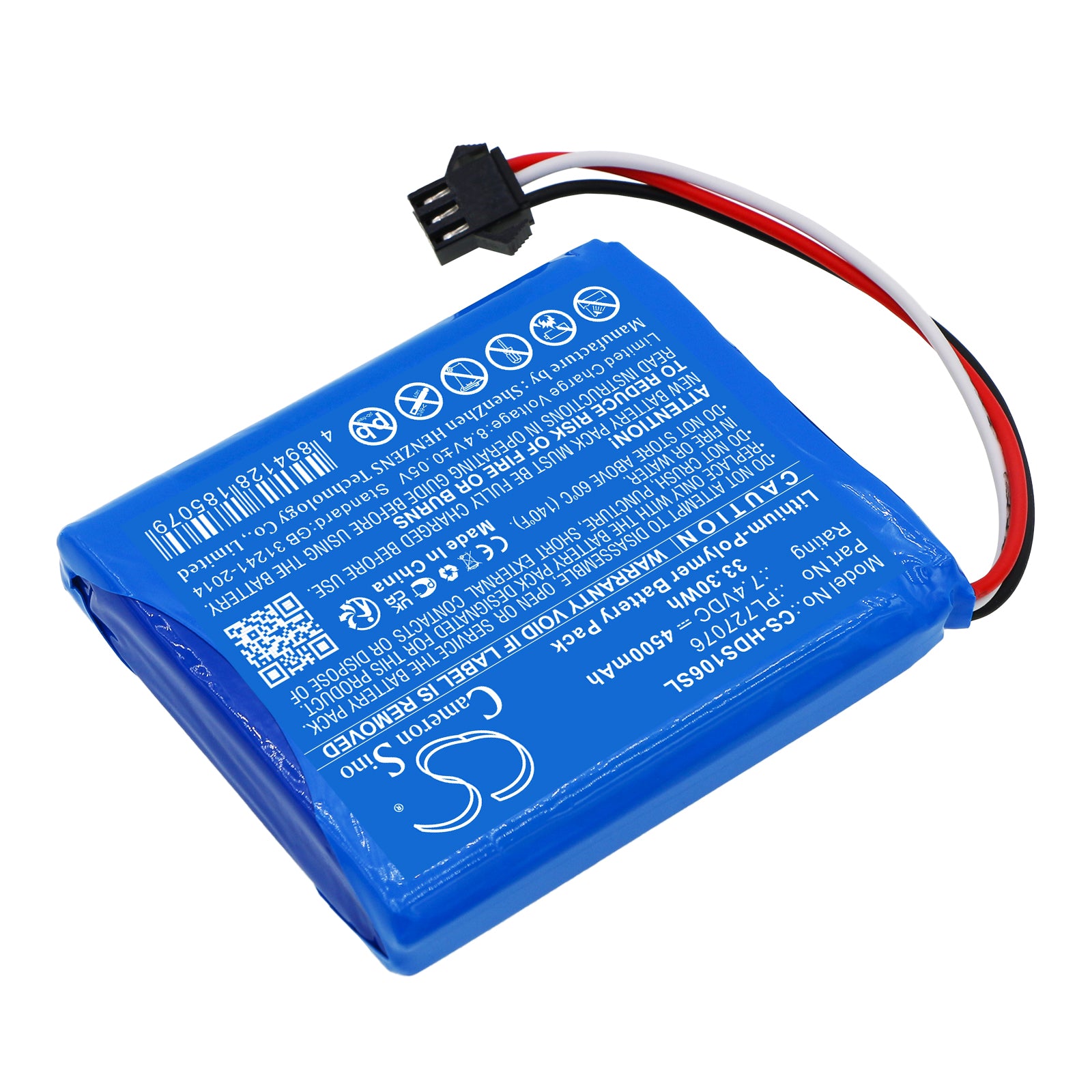 Li-Polymer, Equipment, Survey, Test Battery fits Hantek Dso-1062b, Dso-1202b, 7.4V, 4500mAh Equipment, Survey, Test Cameron Sino Technology Limited