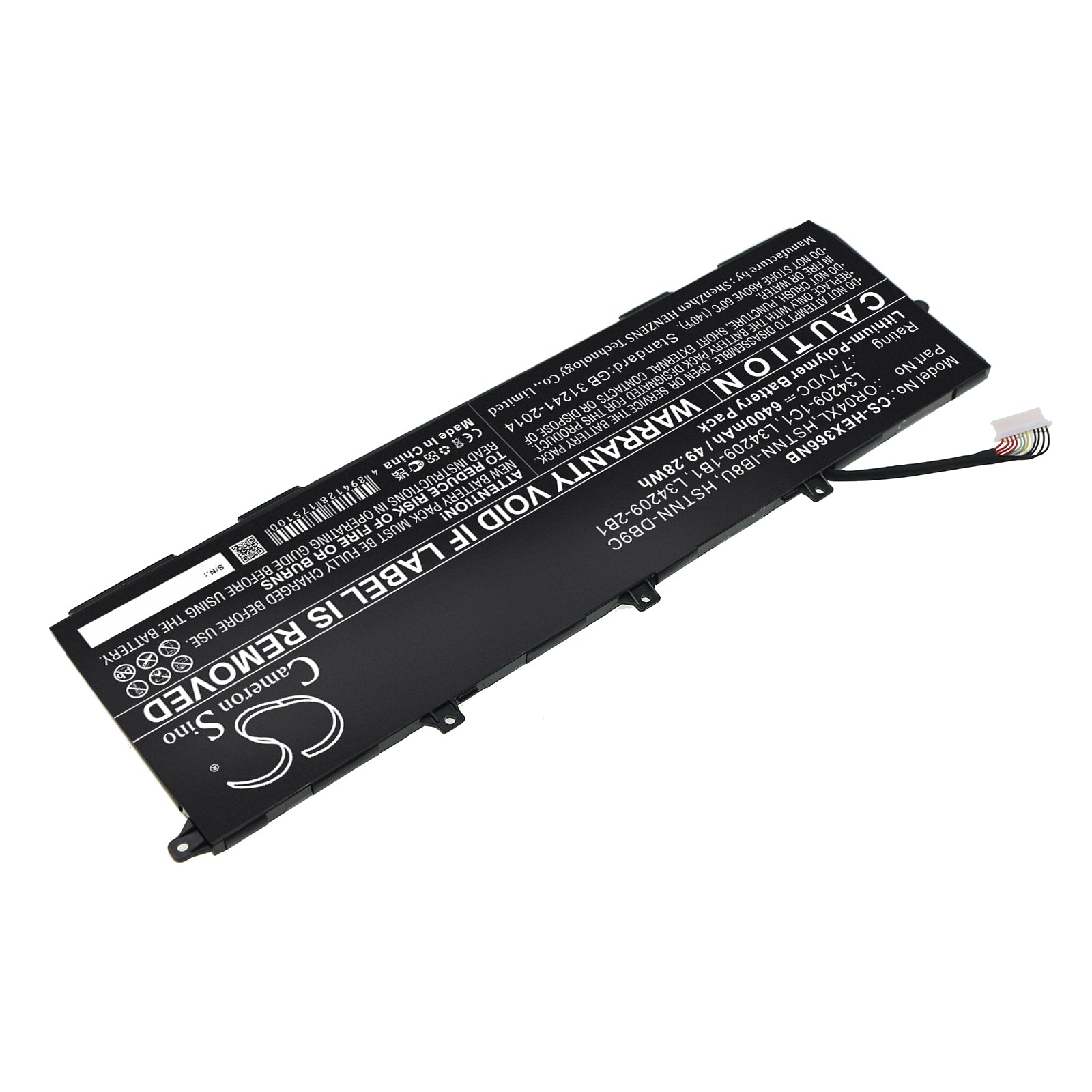 Li-Polymer, Notebook, Laptop Battery fits Hp Elitebook X360 830 G6, 7.7V, 6400mAh Notebook, Laptop Cameron Sino Technology Limited