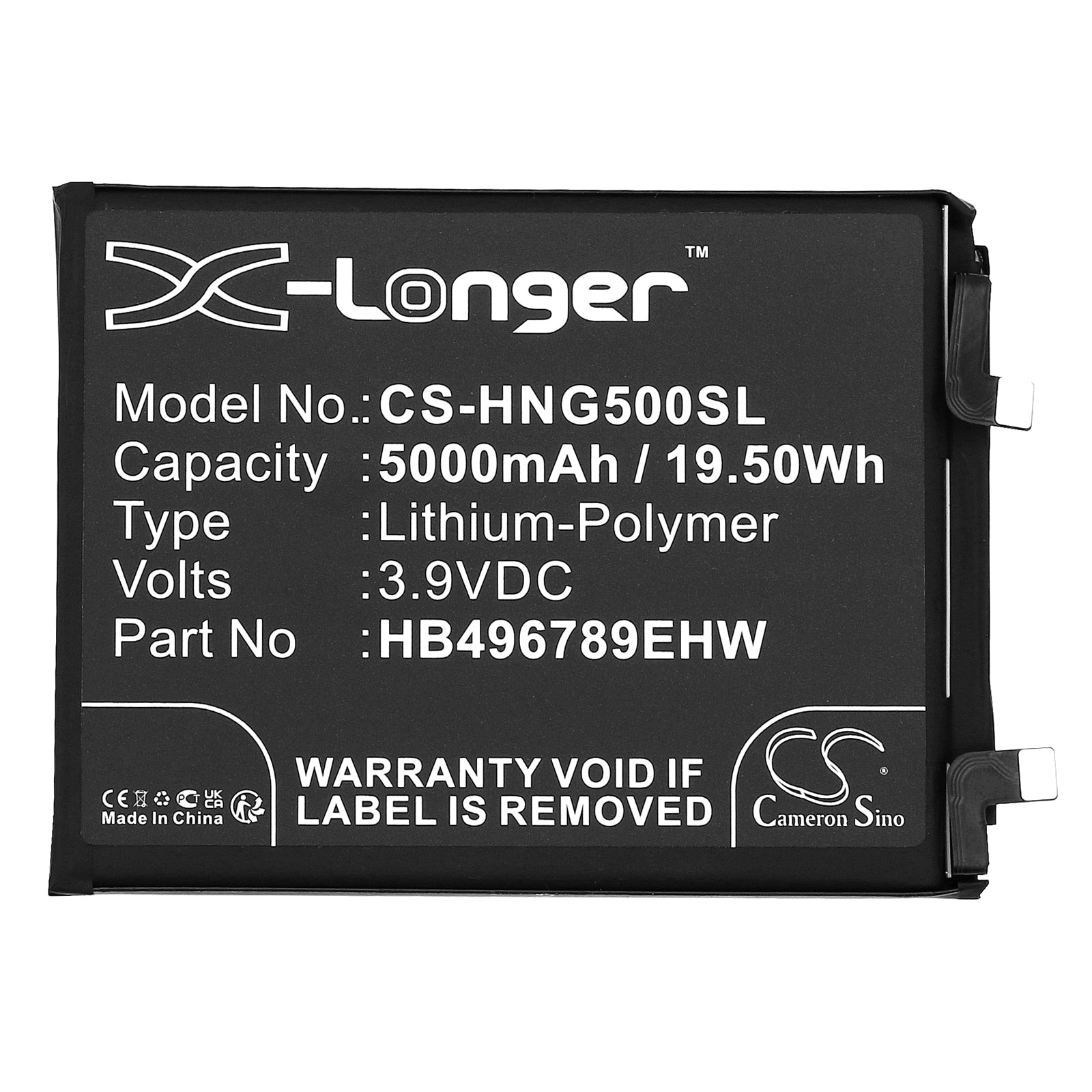 Li-Polymer, Mobile, SmartPhone Battery fits Honor Magic 5, 3.9V, 5000mAh Mobile, SmartPhone Cameron Sino Technology Limited