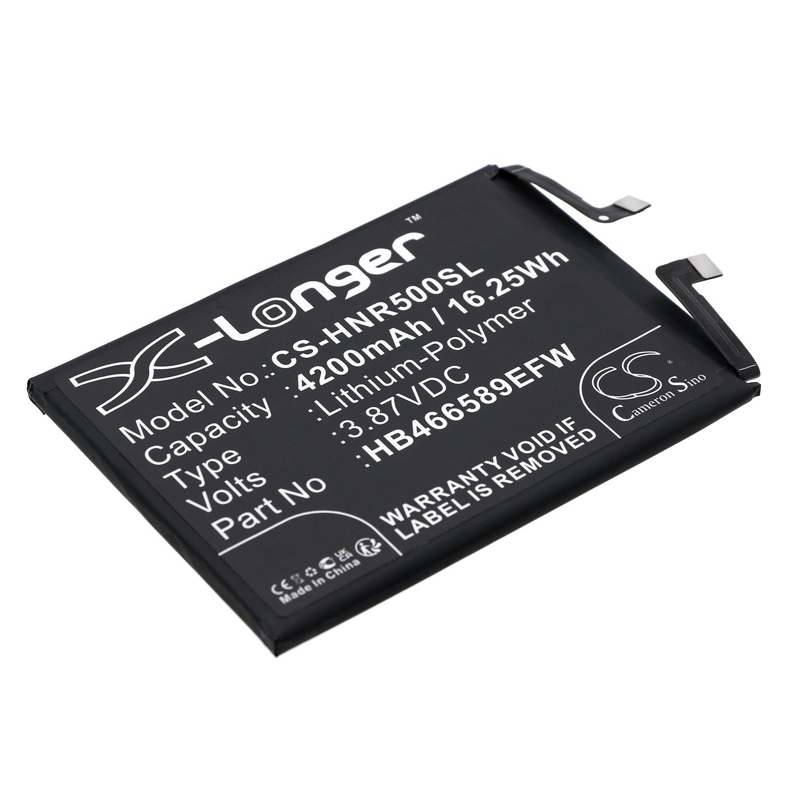 Li-Polymer, Mobile, SmartPhone Battery fits Honor 50 Lite, Ntn-l22, 3.87V, 4200mAh Mobile, SmartPhone Cameron Sino Technology Limited
