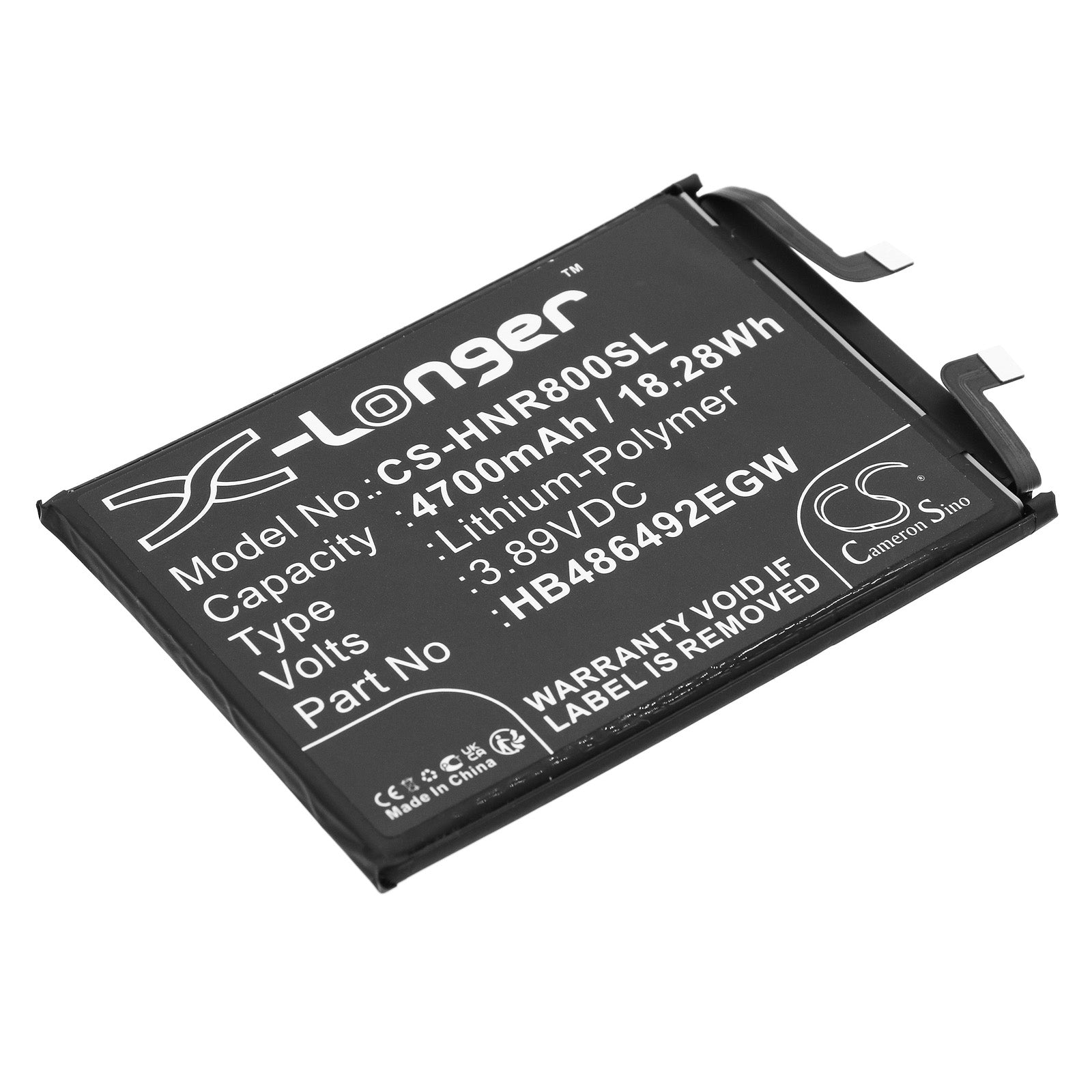 Li-Polymer, Mobile, SmartPhone Battery fits Honor 80 Se, 3.89V, 4700mAh Mobile, SmartPhone Cameron Sino Technology Limited