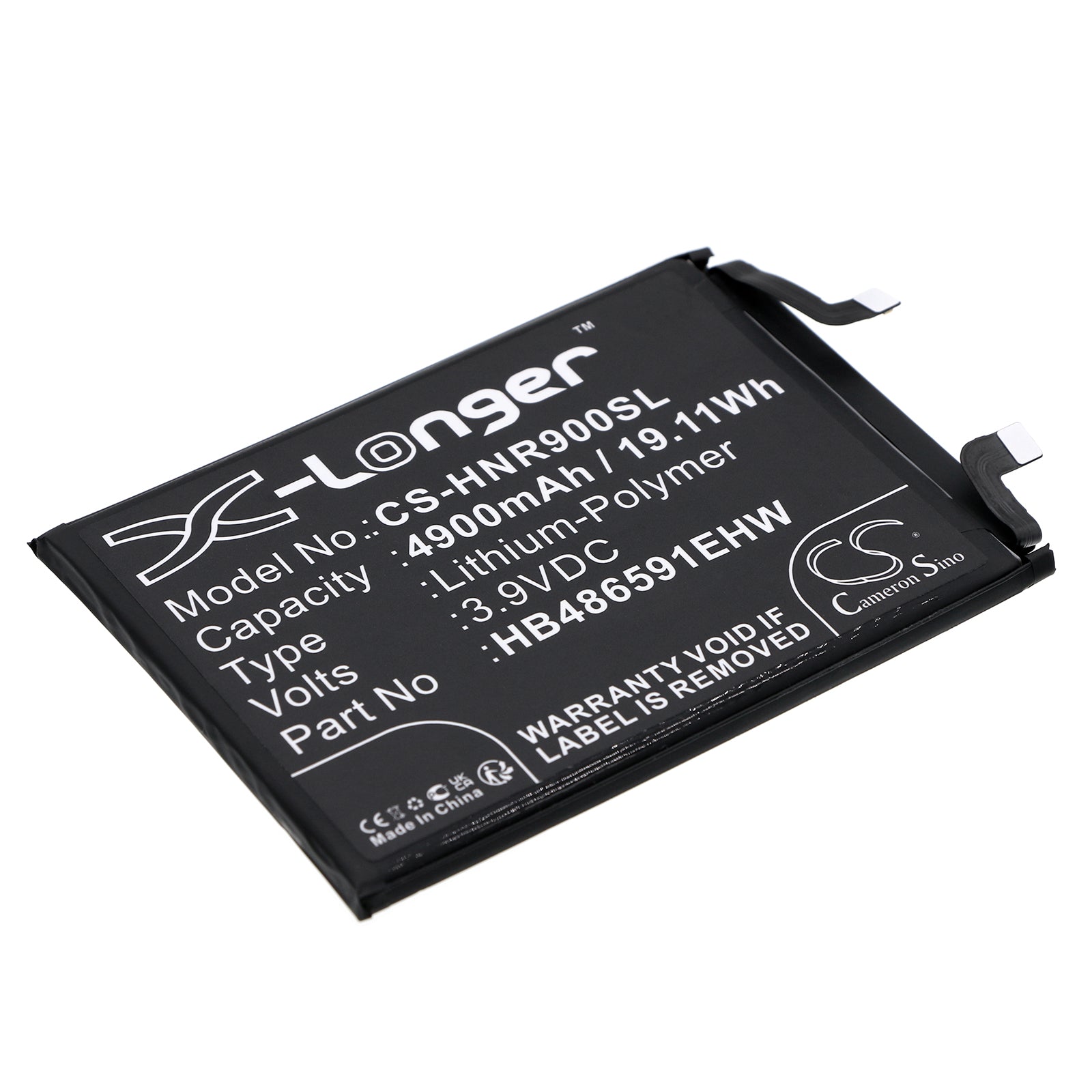 Li-Polymer, Mobile, SmartPhone Battery fits Honor 90, 3.9V, 4900mAh Mobile, SmartPhone Cameron Sino Technology Limited