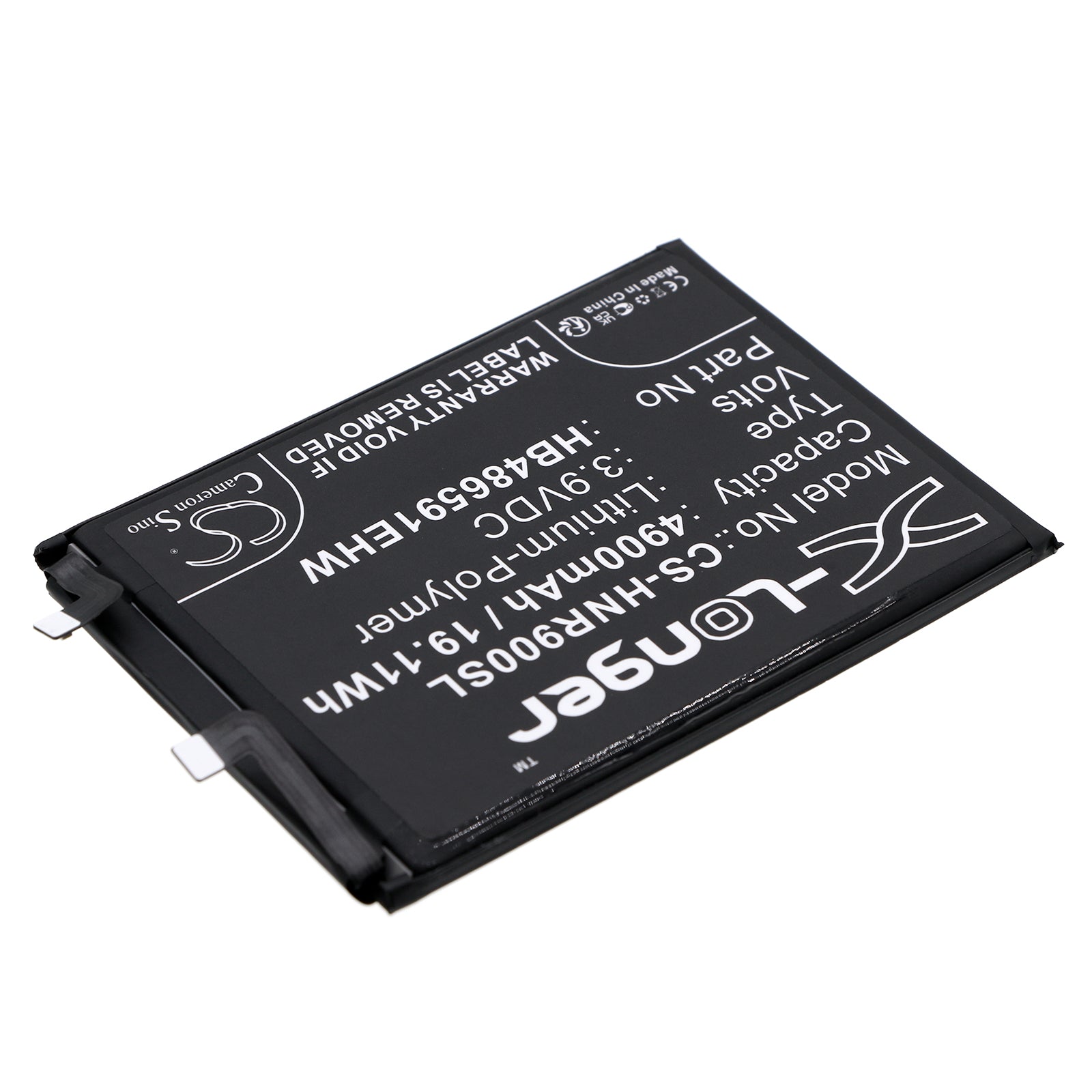 Li-Polymer, Mobile, SmartPhone Battery fits Honor 90, 3.9V, 4900mAh Mobile, SmartPhone Cameron Sino Technology Limited