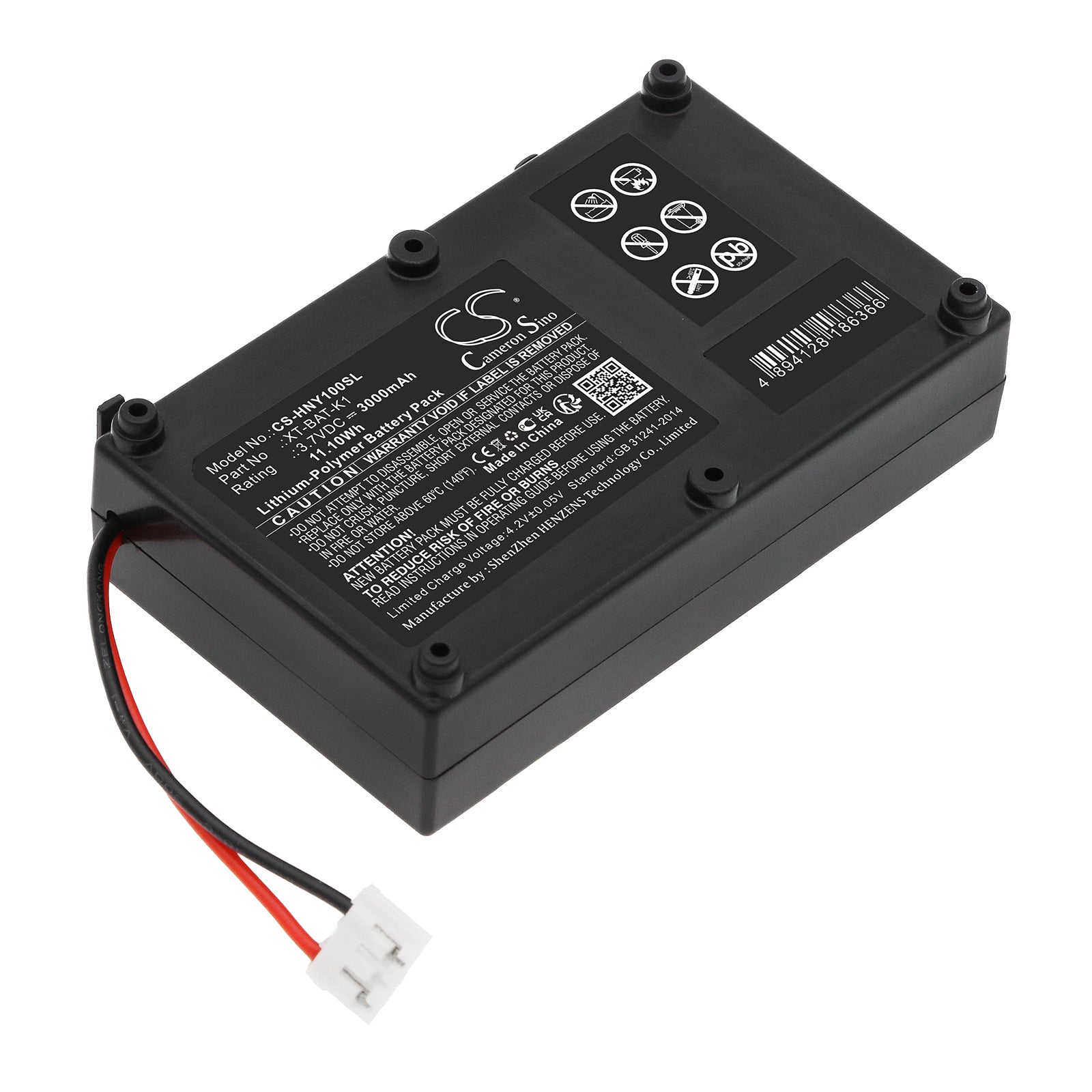 Li-Polymer, Equipment, Survey, Test Battery fits Honeywell Bw Gasalert Max Xt Ii, Bw Max Xt Ii, 3.7V, 3000mAh Equipment, Survey, Test Cameron Sino Technology Limited