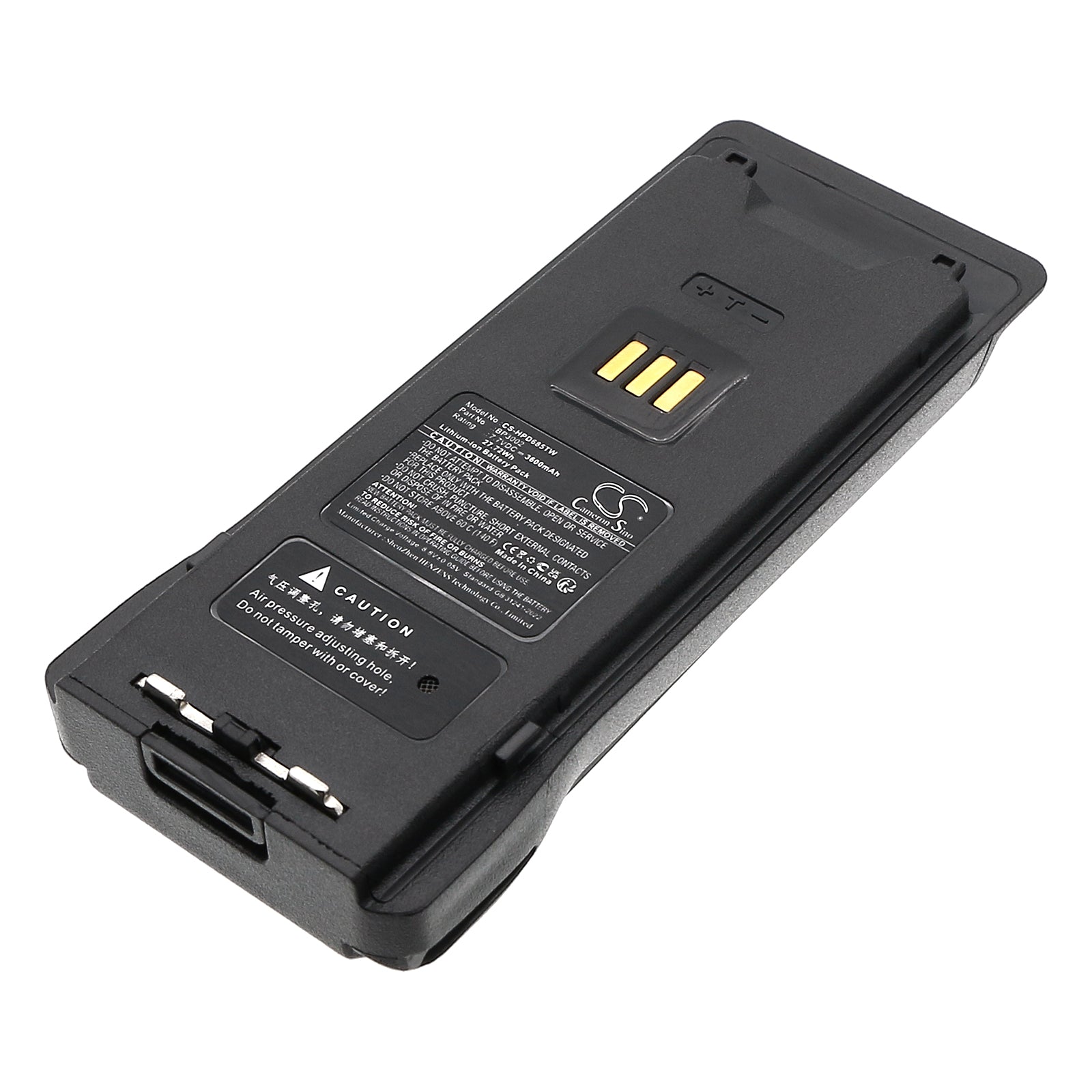 7.7V, Li-ion, 3600mAh, Battery fits Hytera HP605, HP685, 27.72Wh Two-Way Radio Cameron Sino Technology Limited