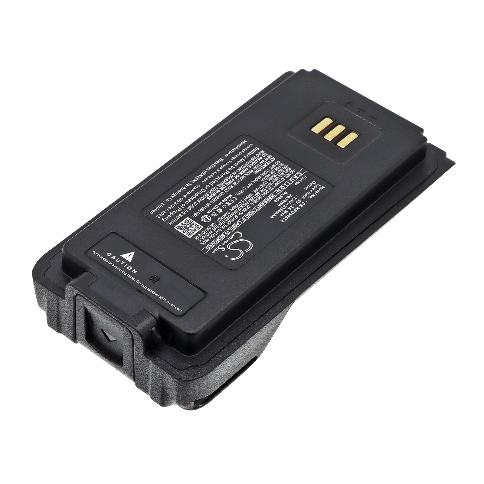 7.4V, Li-ion, 3350mAh, Battery fits Hytera PD980, PD980, 24.79Wh Two-Way Radio Cameron Sino Technology Limited