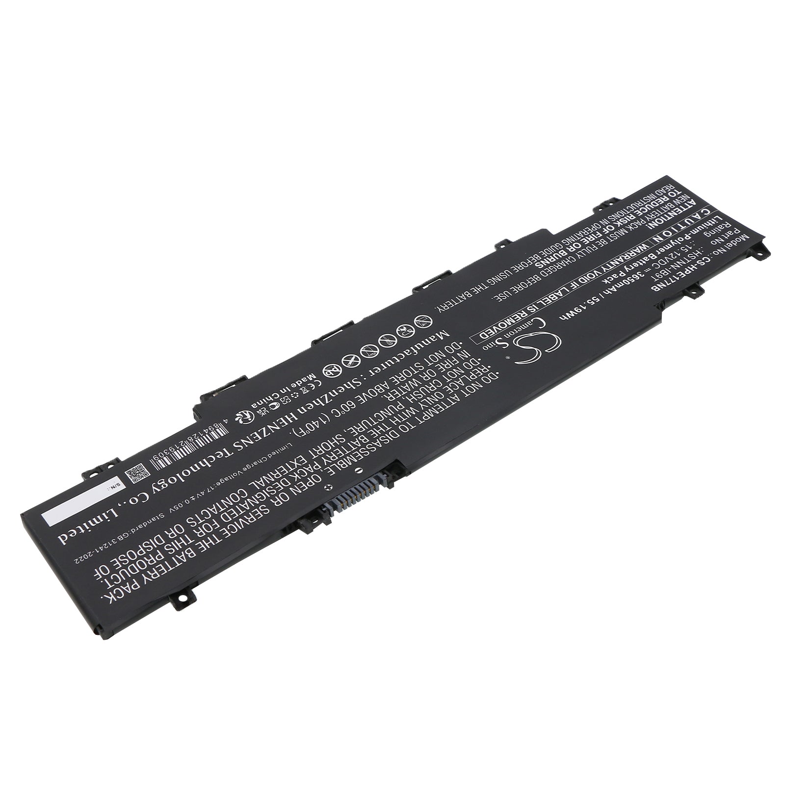 15.12V, Li-Polymer, 3650mAh, Battery fits HP Envy 17-CH0005UA, Envy 17-CH0010CA, 55.19Wh Notebook, Laptop Cameron Sino Technology Limited