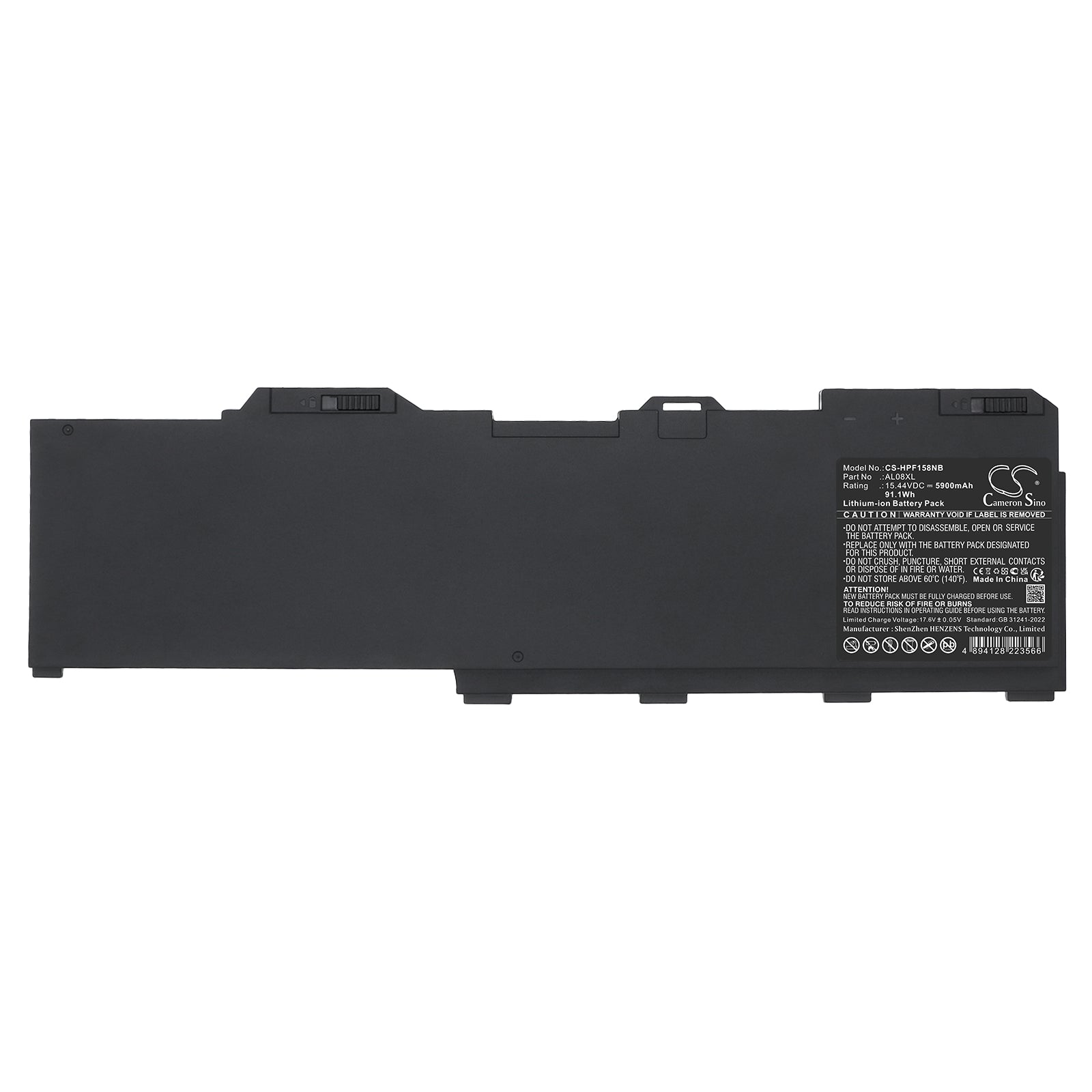 15.44V, Li-Polymer, 5900mAh, Battery fits HP ZBook Fury 15 G7, ZBook FURY 15 G7 Mobile Workstation, 91.1Wh Notebook, Laptop Cameron Sino Technology Limited