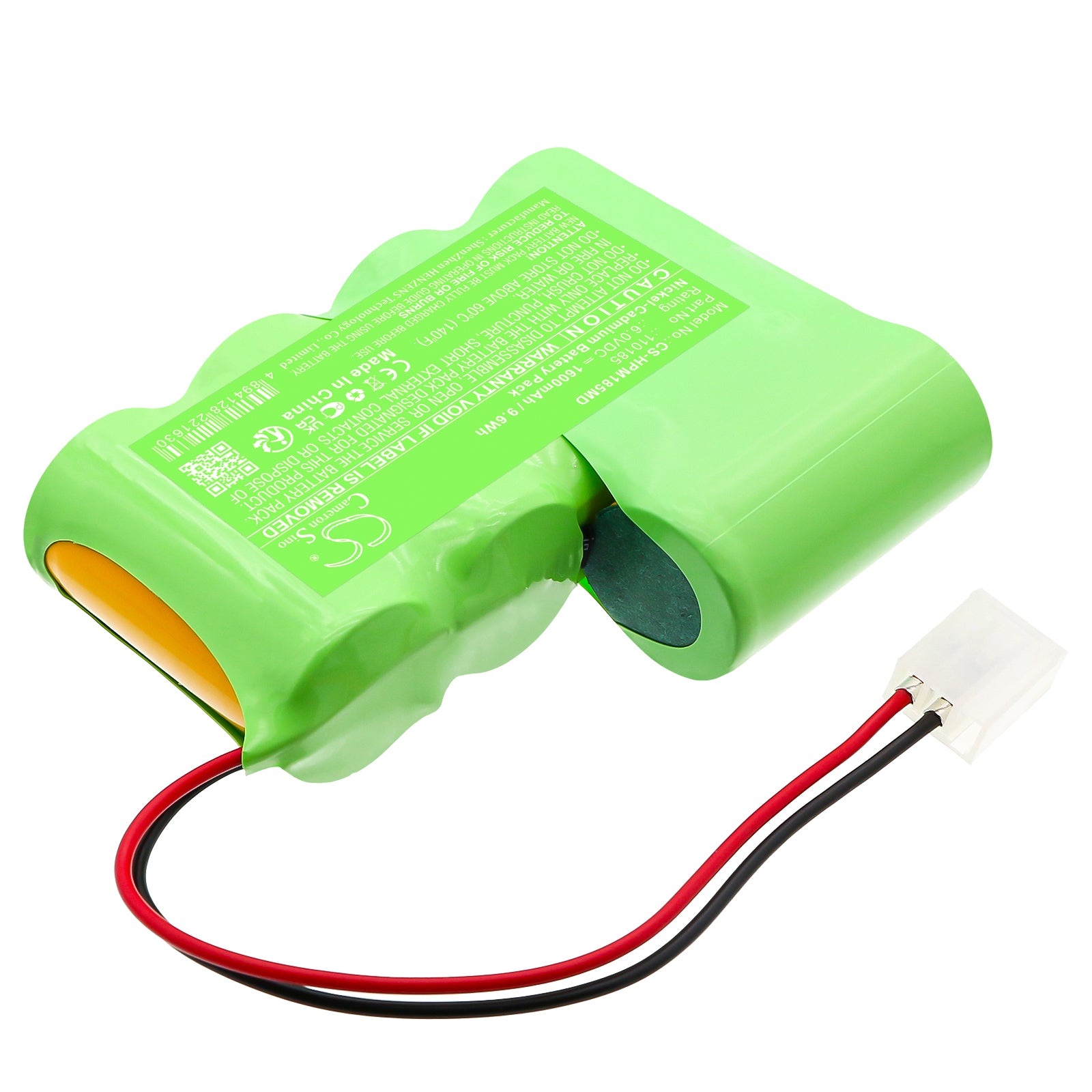 6V, Ni-CD, 1600mAh, Battery fits Hewlett Packard Mida, 9.6Wh Medical Cameron Sino Technology Limited
