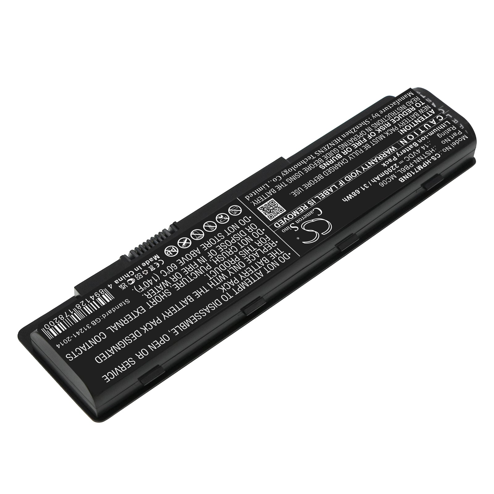 Li-ion, Notebook, Laptop Battery fits Hp 15-ae100, 15-ae100na, 14.4V, 2200mAh Notebook, Laptop Cameron Sino Technology Limited