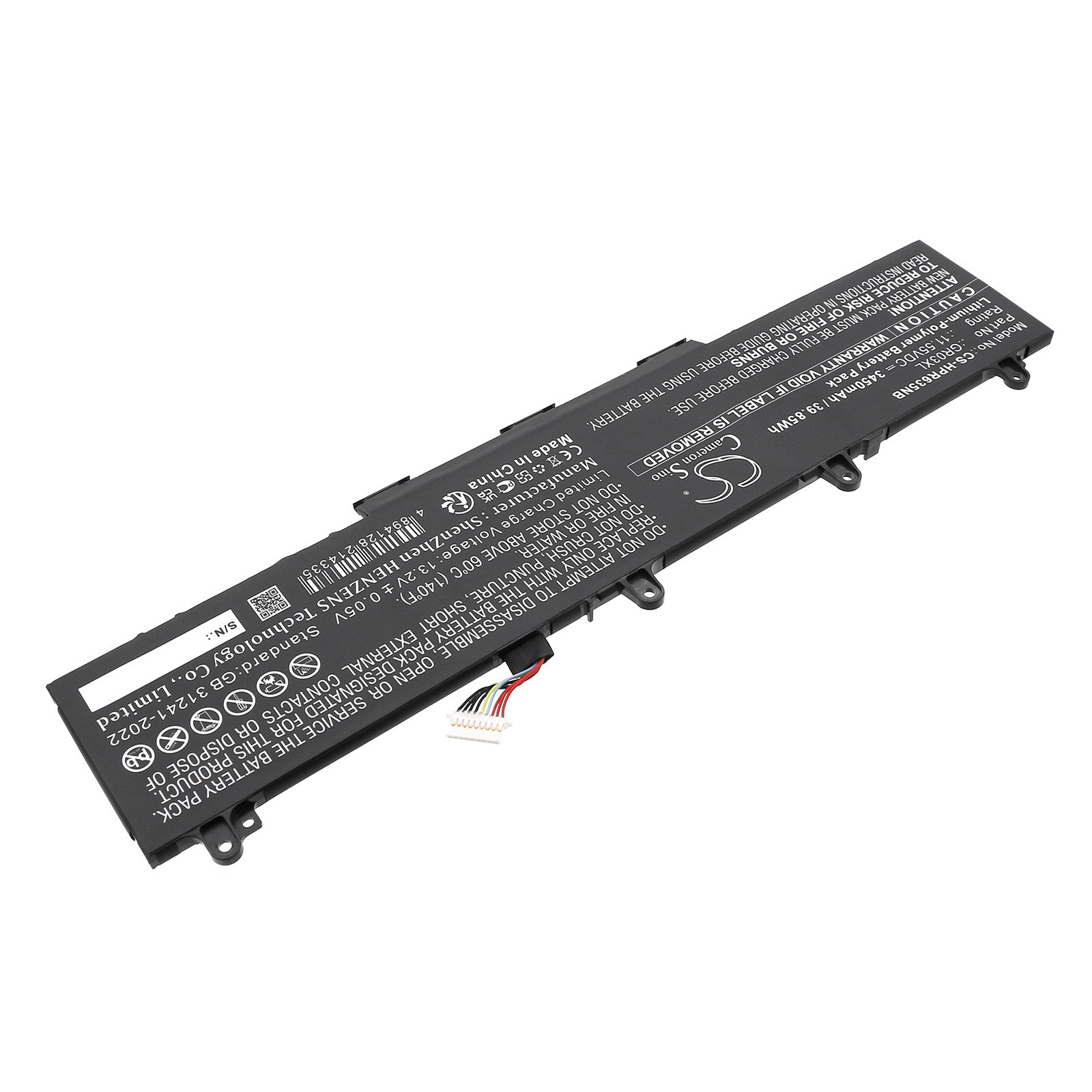 11.55V, Li-Polymer, 3450mAh, Battery fits HP ProBook 635 AERO G7, ProBook 635 Aero G7 2N2T0UT, 39.85Wh Notebook, Laptop Cameron Sino Technology Limited