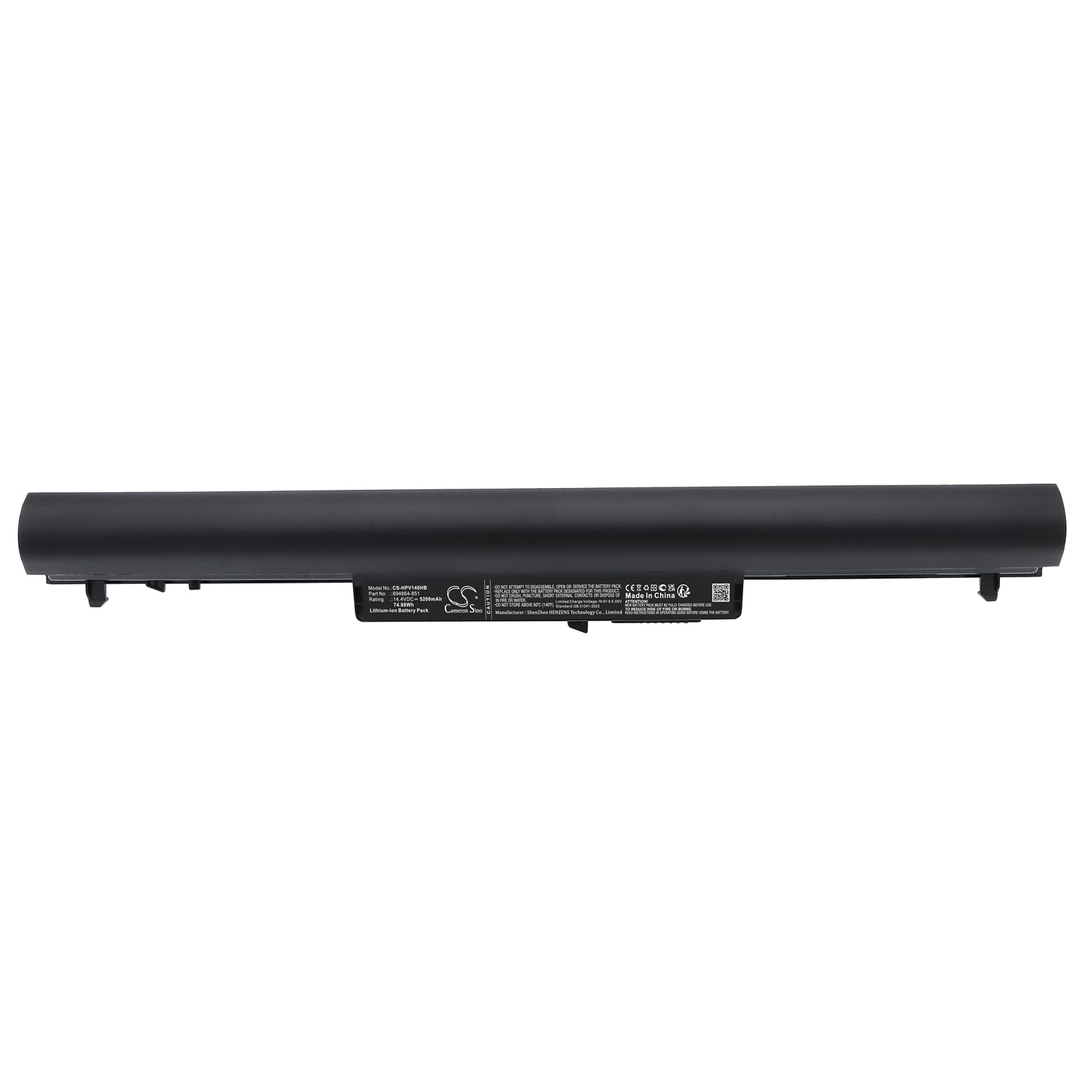 14.4V, Li-ion, 5200mAh, Battery fits HP Pavilion 14, Pavilion Sleekbook 14, 74.88Wh Notebook, Laptop Cameron Sino Technology Limited