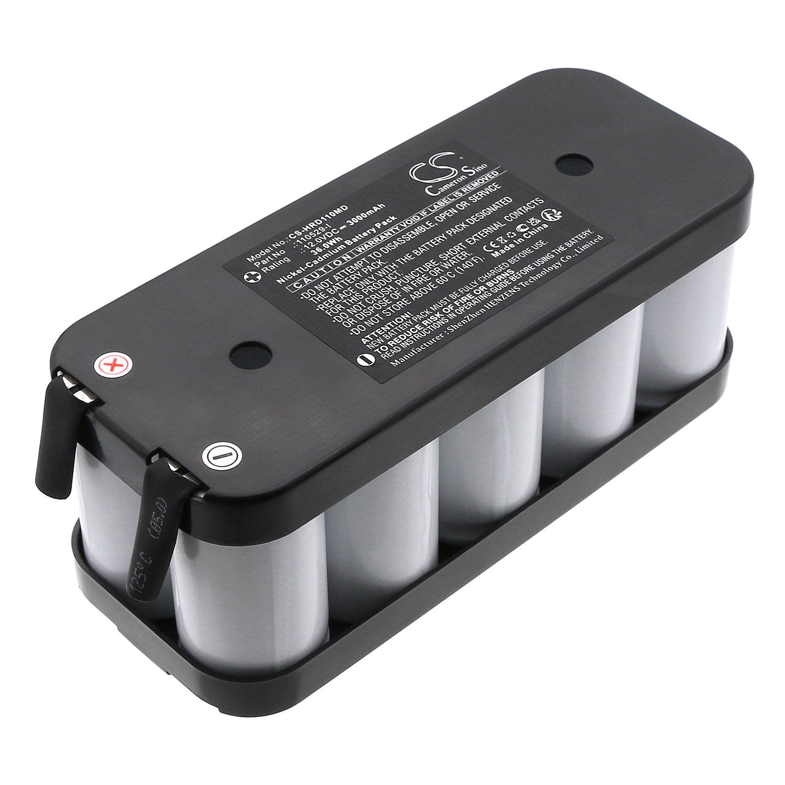 12V, Ni-CD, 3000mAh, Battery fits Horbiger Hydraulik, 36Wh Medical Cameron Sino Technology Limited