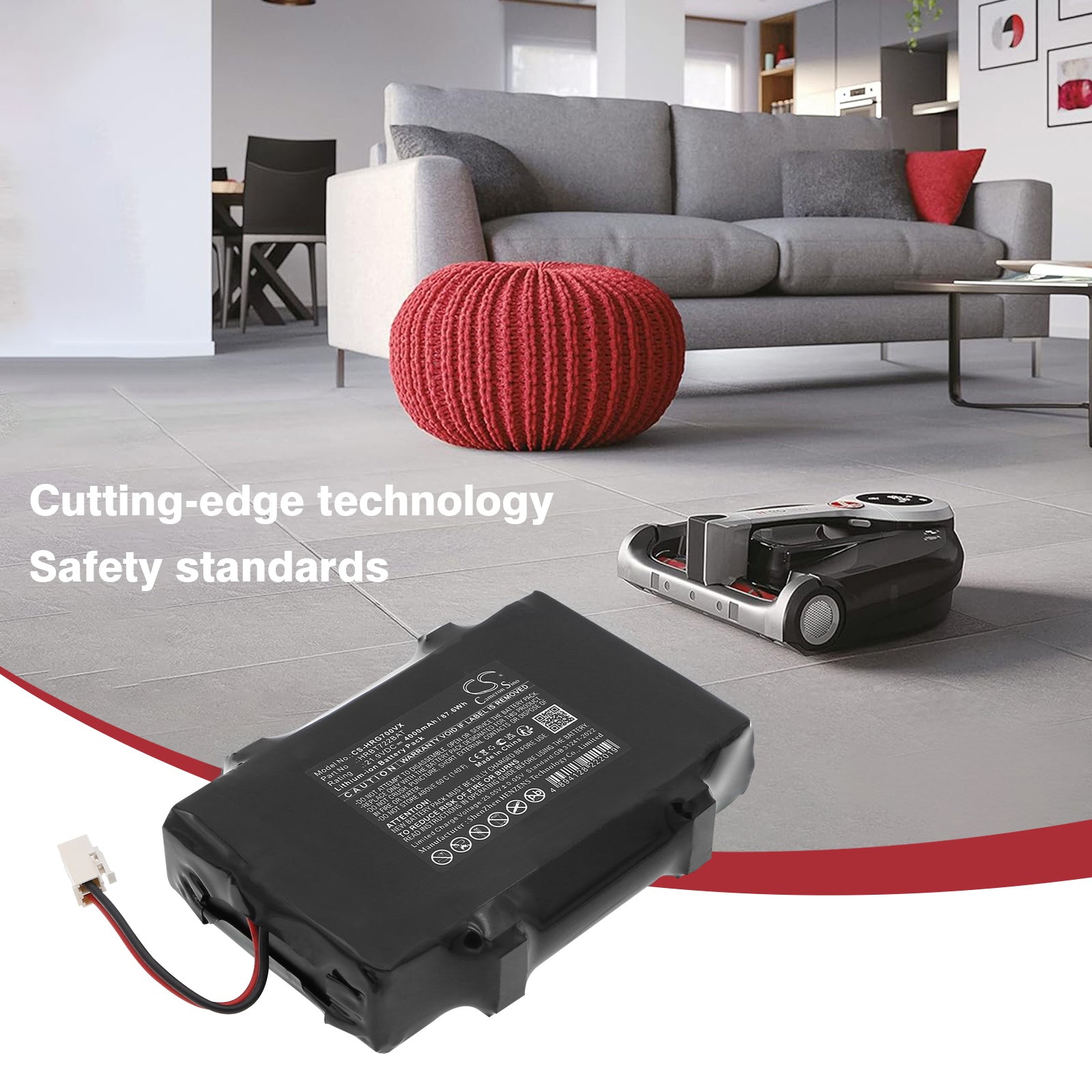 21.9V, Li-ion, 4000mAh, Battery fits Hoover H-GO 700, H-GO 700 Extra, 87.6Wh Vacuum Cameron Sino Technology Limited