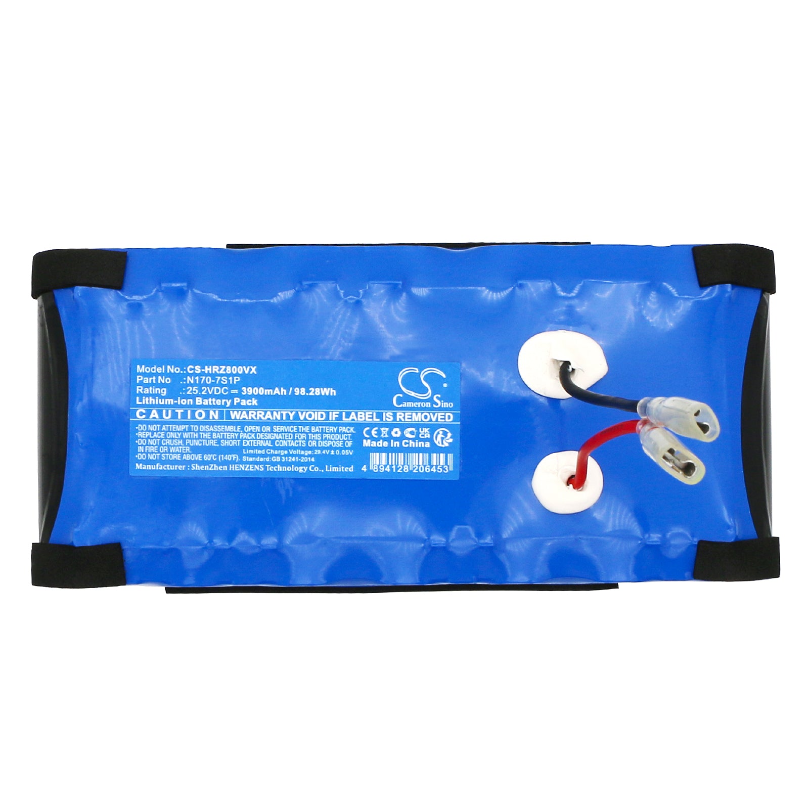 Li-ion, Vacuum Battery fits Haier E9-prou1, Z10-wu1, 25.2V, 3900mAh Vacuum Cameron Sino Technology Limited
