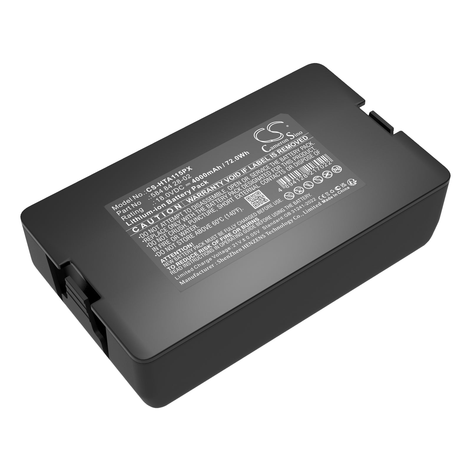 18V, Li-ion, 4000mAh, Battery fits Flymo Easielife Go, Easilife 200, 72Wh Lawn Mowers Cameron Sino Technology Limited