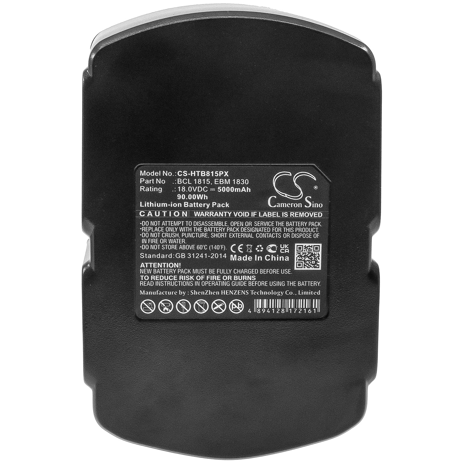 Li-ion, Power Tools Battery fits Hitachi C 18dl, C 18dlx, 18.0V, 5000mAh Power Tools Cameron Sino Technology Limited
