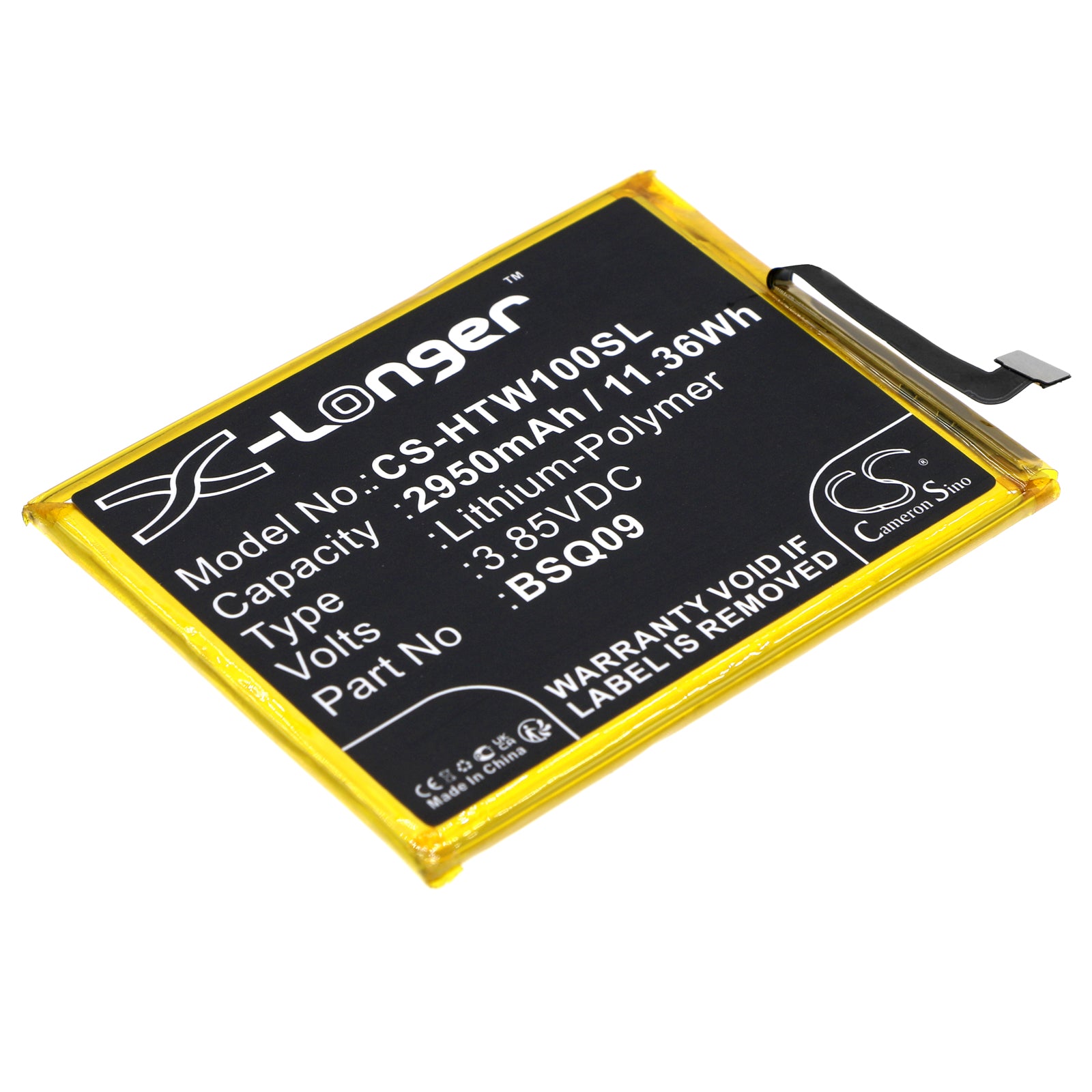 Li-Polymer, Mobile, SmartPhone Battery fits Htc Wildfire E1, Wildfire E1 Plus, 3.85V, 2950mAh Mobile, SmartPhone Cameron Sino Technology Limited