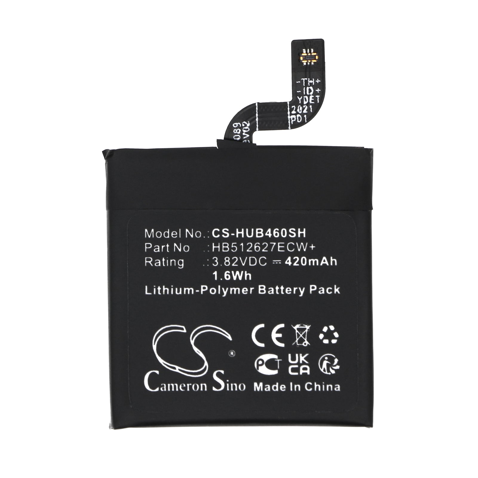 Li-Polymer, Smartwatch Battery fits Huawei Ftn-b19, Watch Gt 46mm, 3.82V, 420mAh Smartwatch Cameron Sino Technology Limited