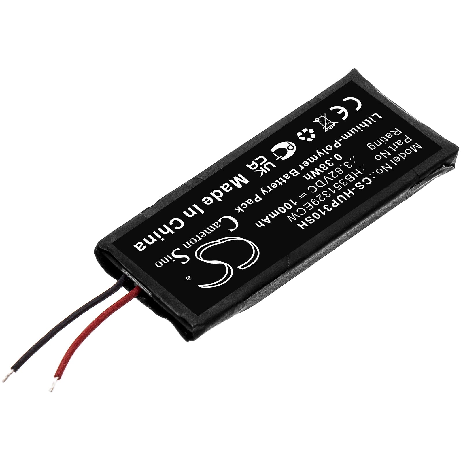 Li-Polymer, Smartwatch Battery fits Huawei Band 3 Pro, 3.82V, 100mAh Smartwatch Cameron Sino Technology Limited