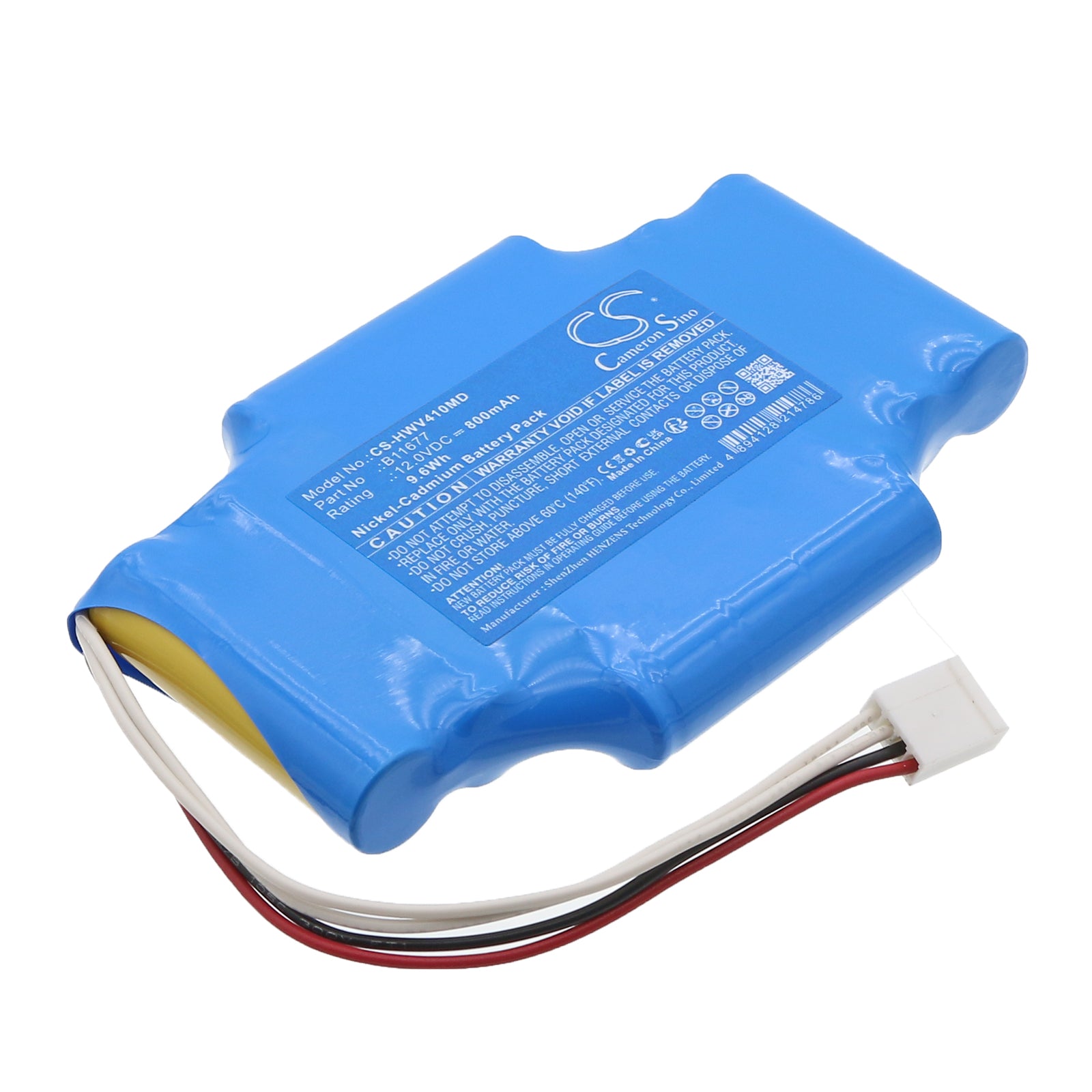 12V, Ni-CD, 800mAh, Battery fits H-Wave Muscle Stimulator P4T-4, 9.6Wh Medical Cameron Sino Technology Limited