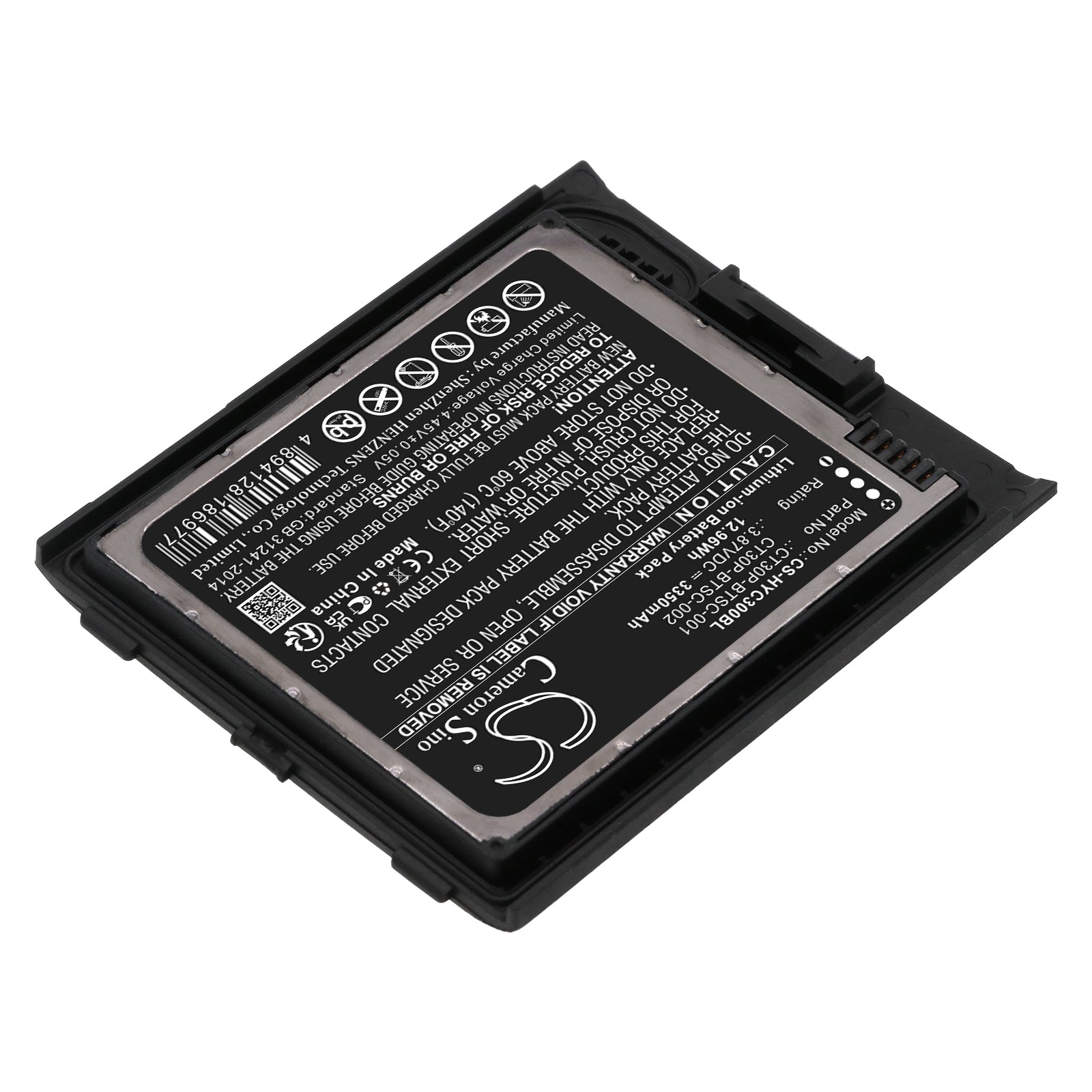 Li-ion, Barcode Scanner Battery fits Honeywell Ct30 Xp, Ct30 Xp Hc, 3.87V, 3350mAh Barcode Scanner Cameron Sino Technology Limited