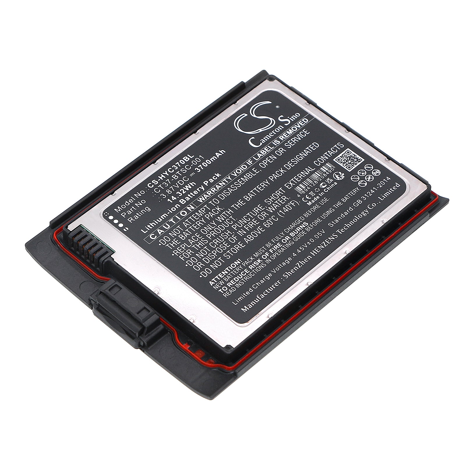 Li-ion, Barcode Scanner Battery fits Honeywell Ct30 Xp Mobile Computer, Ct37, 3.87V, 3700mAh Barcode Scanner Cameron Sino Technology Limited