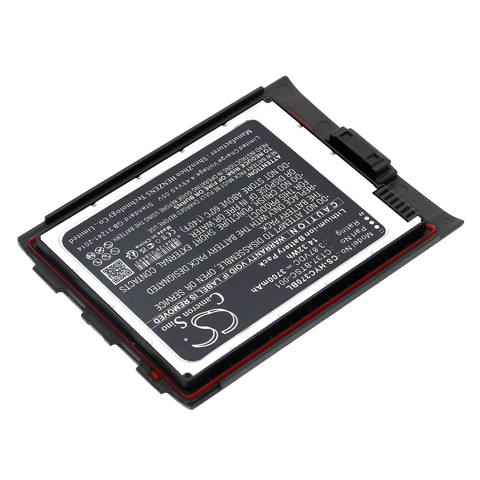 Li-ion, Barcode Scanner Battery fits Honeywell Ct30 Xp Mobile Computer, Ct37, 3.87V, 3700mAh Barcode Scanner Cameron Sino Technology Limited
