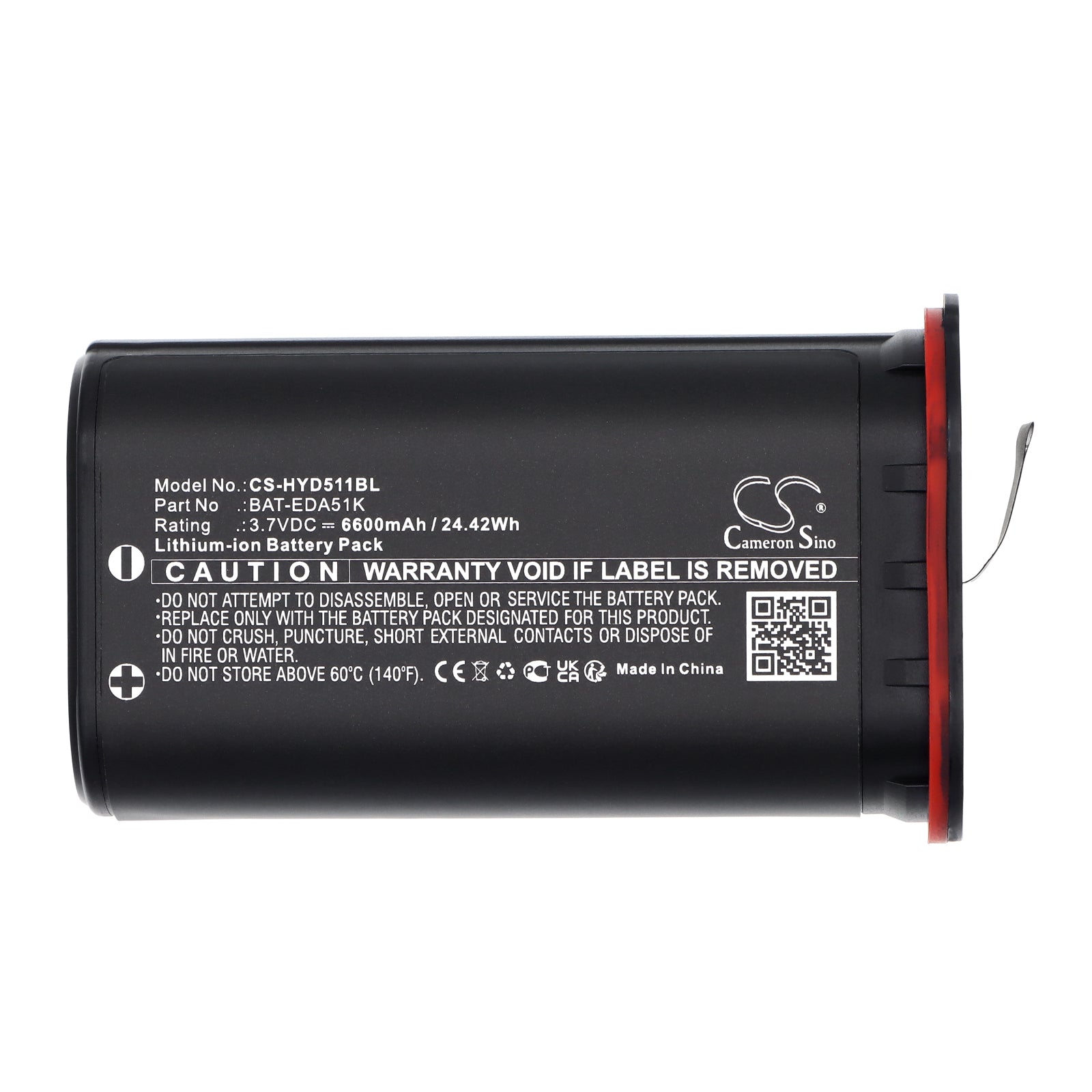3.7V, Li-ion, 6600mAh, Battery fits Honeywell EDA51K, 24.42Wh Barcode Scanner Cameron Sino Technology Limited