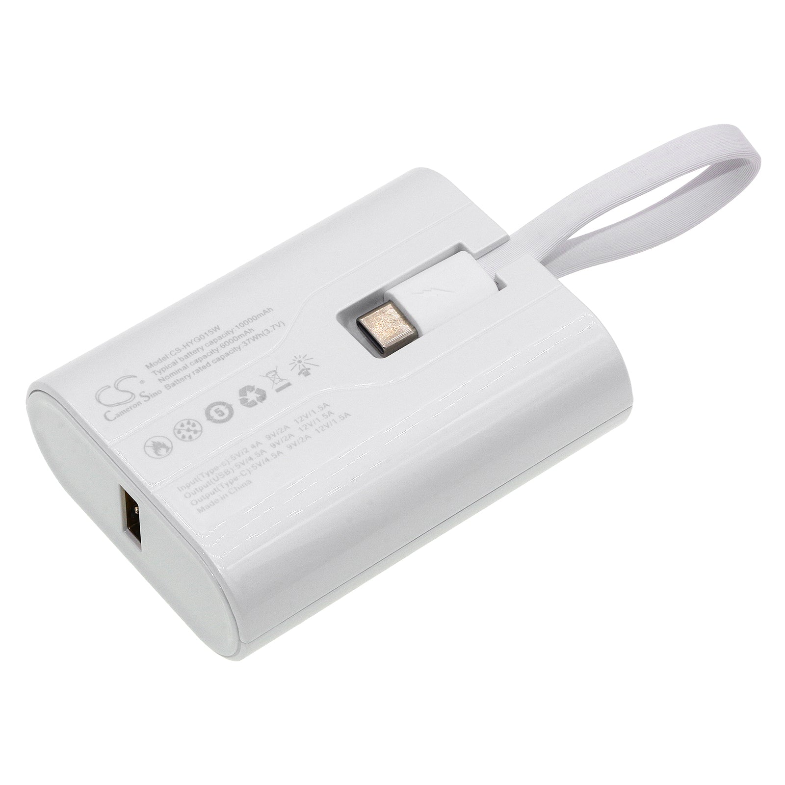 Li-ion, Power Bank Battery fits Cameron Sino Technologies, 5V, 10000mAh Power Bank Cameron Sino Technology Limited