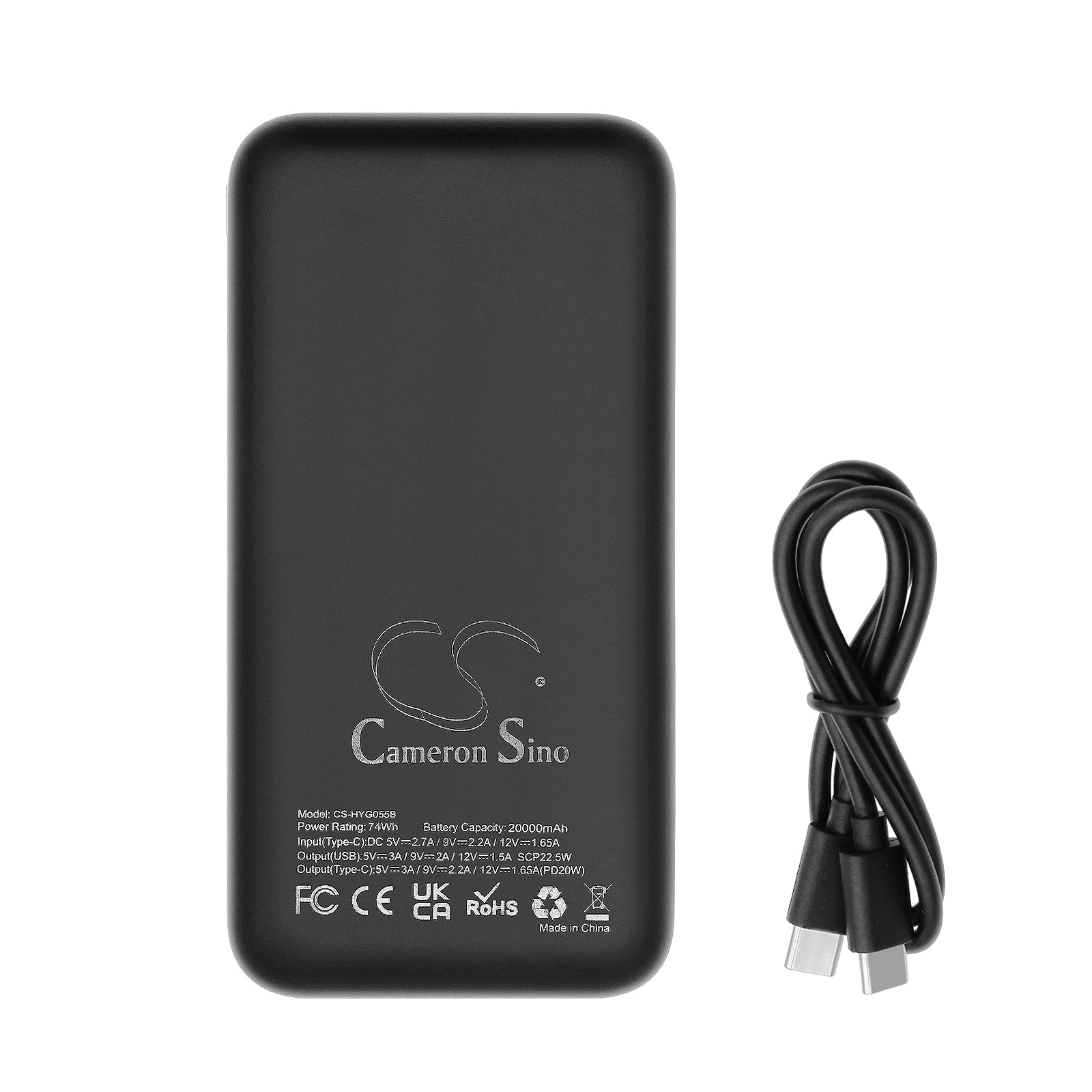 Li-Polymer, Power Bank Battery fits Cameron Sino Technologies, 5.0V, 20000mAh CS-HYG055B Power Bank Cameron Sino Technology Limited