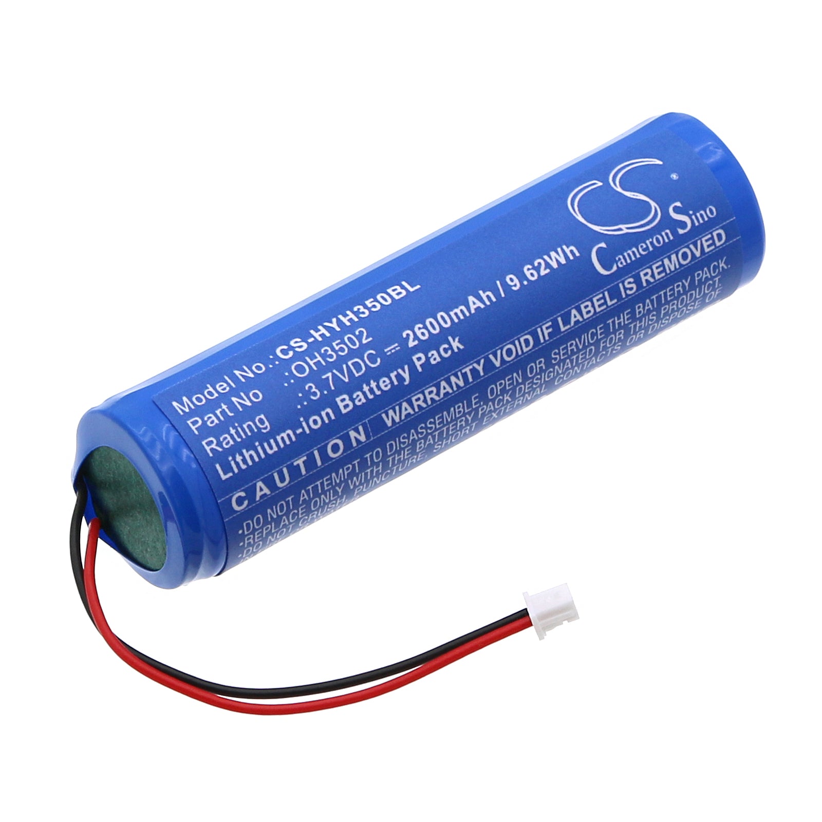 Li-ion, Barcode Scanner Battery fits Honeywell Oh3502, Oh3502 1d, 3.7V, 2600mAh Barcode Scanner Cameron Sino Technology Limited