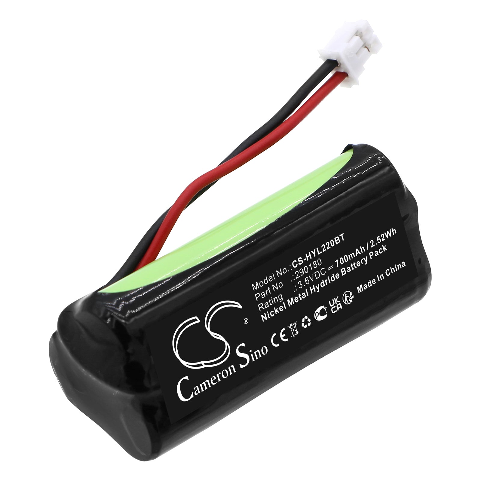 Ni-MH, Alarm System Battery fits Honeywell 61.951.2, Eltek Proled Combi, 3.6V, 700mAh Alarm System Cameron Sino Technology Limited