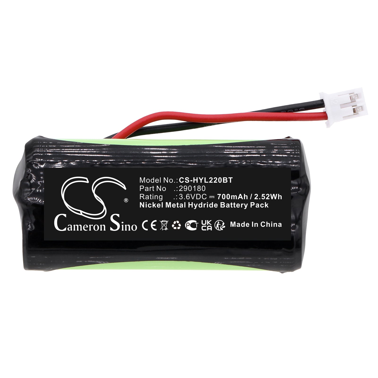 Ni-MH, Alarm System Battery fits Honeywell 61.951.2, Eltek Proled Combi, 3.6V, 700mAh Alarm System Cameron Sino Technology Limited