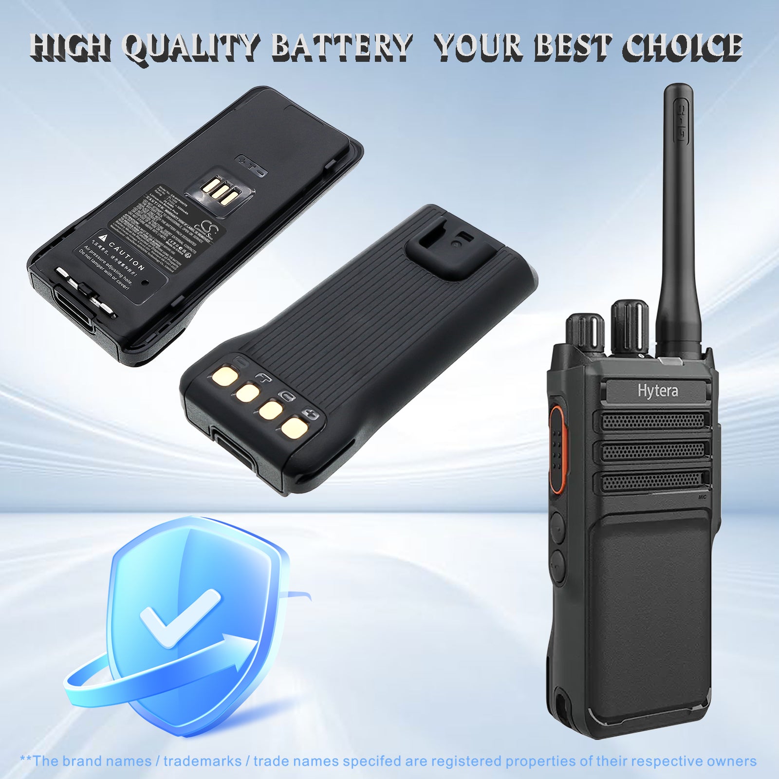 7.7V, Li-ion, 3200mAh, Battery fits Hytera HP500, HP505, 24.64Wh Two-Way Radio Cameron Sino Technology Limited